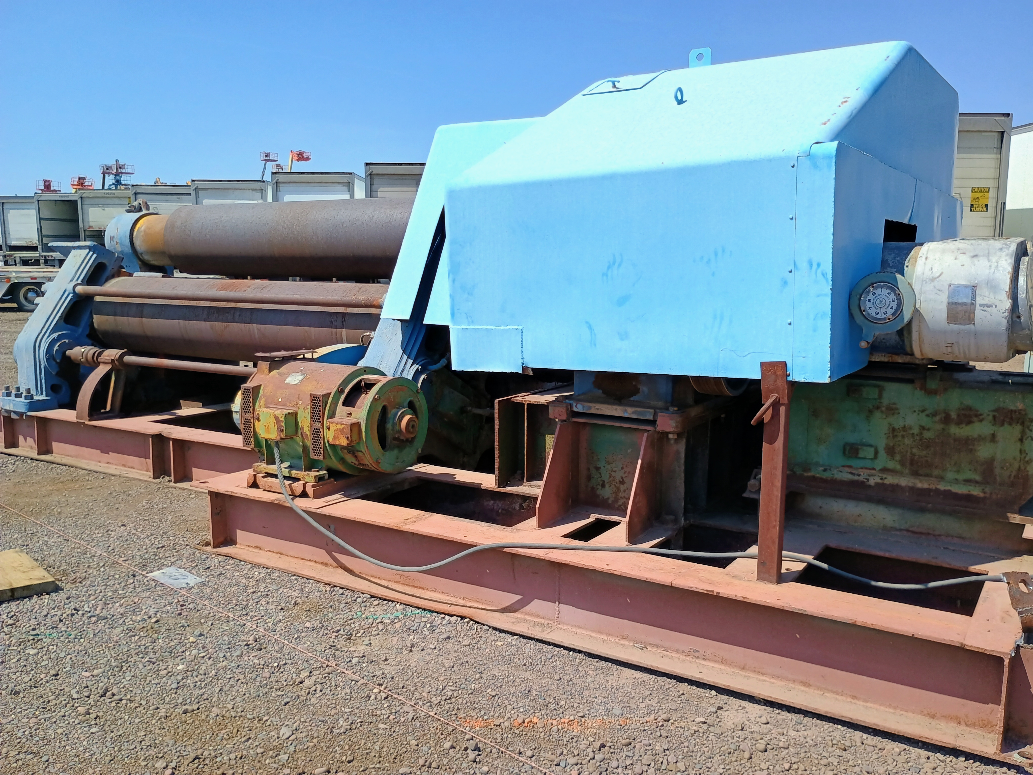 Used 10' x 1 7/8", Webb 24L, 3 Roll Initial Pinch Plate Bending Roll, 24" Roll Diameter   #4277