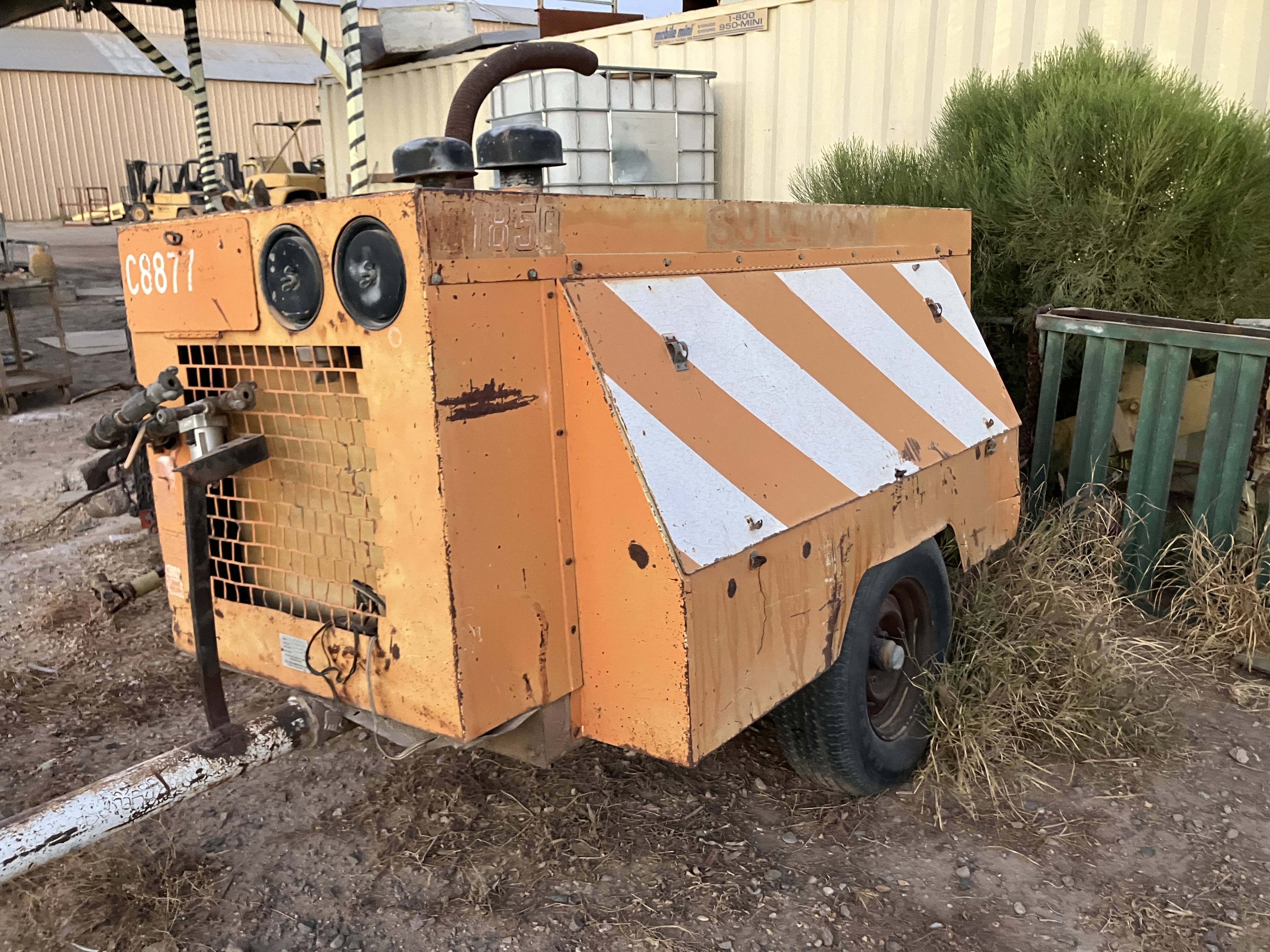 Used Sullivan D0185 Diesel Air Compressor #4270