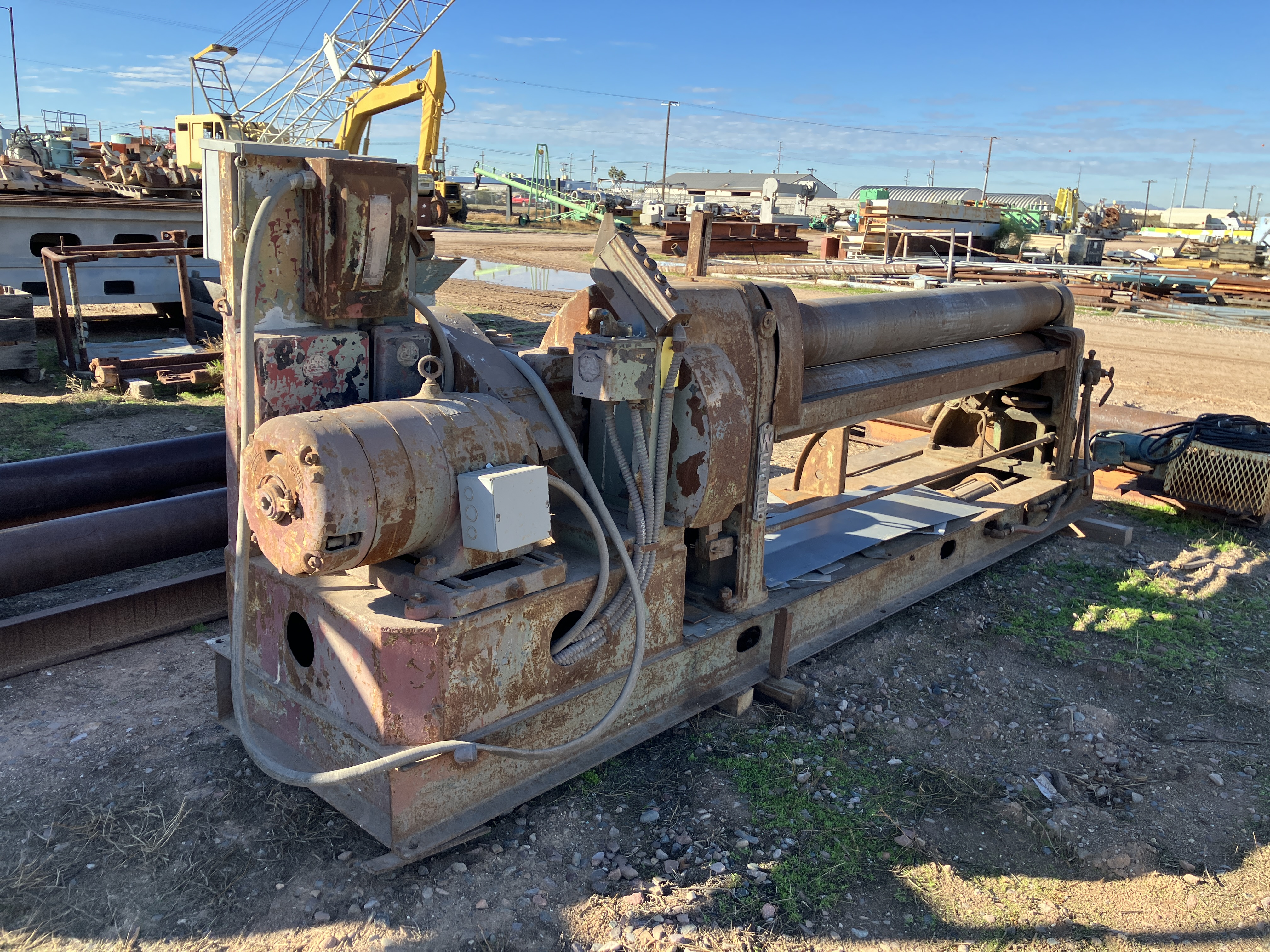 Used Webb 6' x 3/8" Plate roll #4206