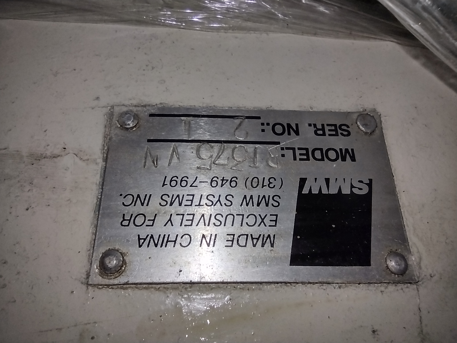 Used 15" SMW Model RT375VN CNC Rotary Table