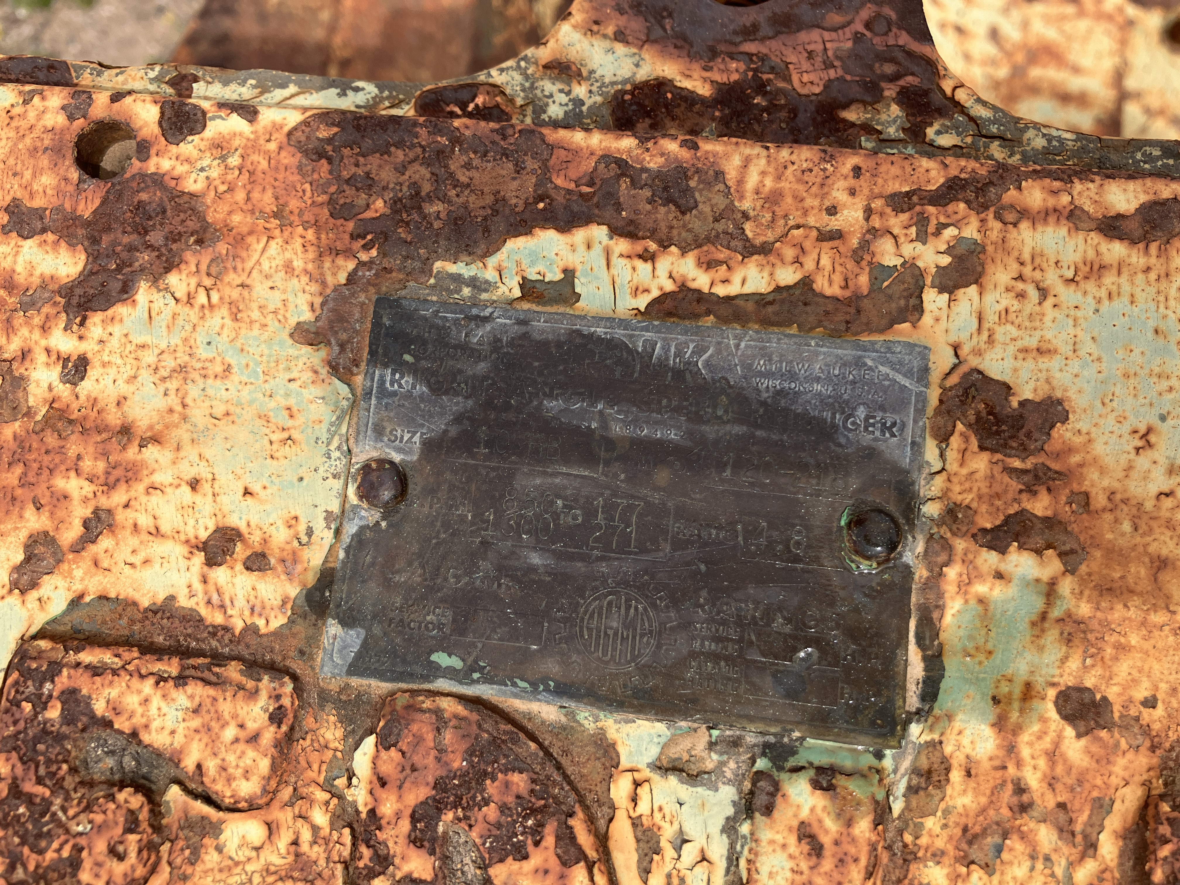 Used FALK Right Angle Speed Reducer 10 HB#4240