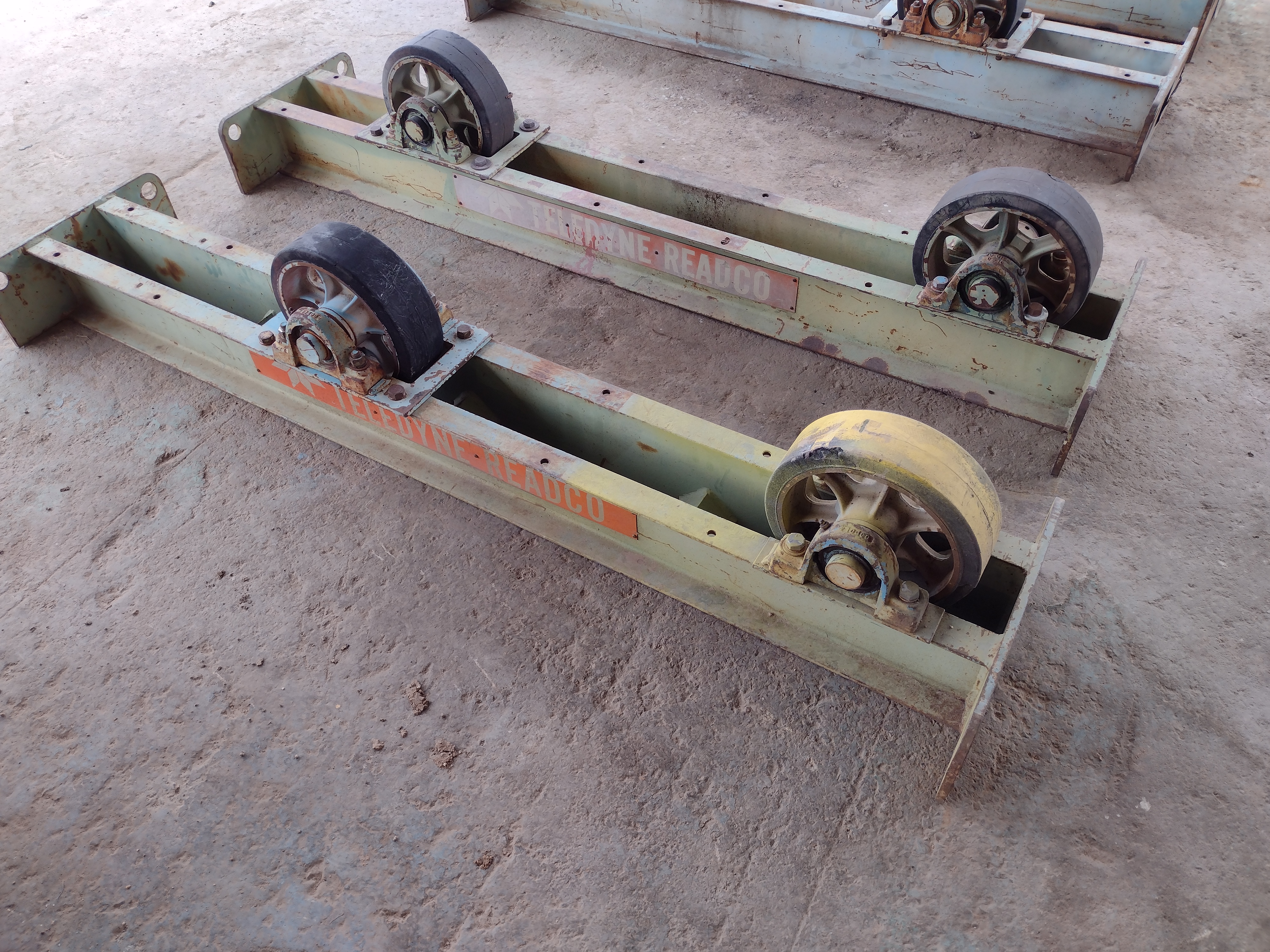 Used Teledyne Readco 10 ton Tank turning rolls (Idler) #4153