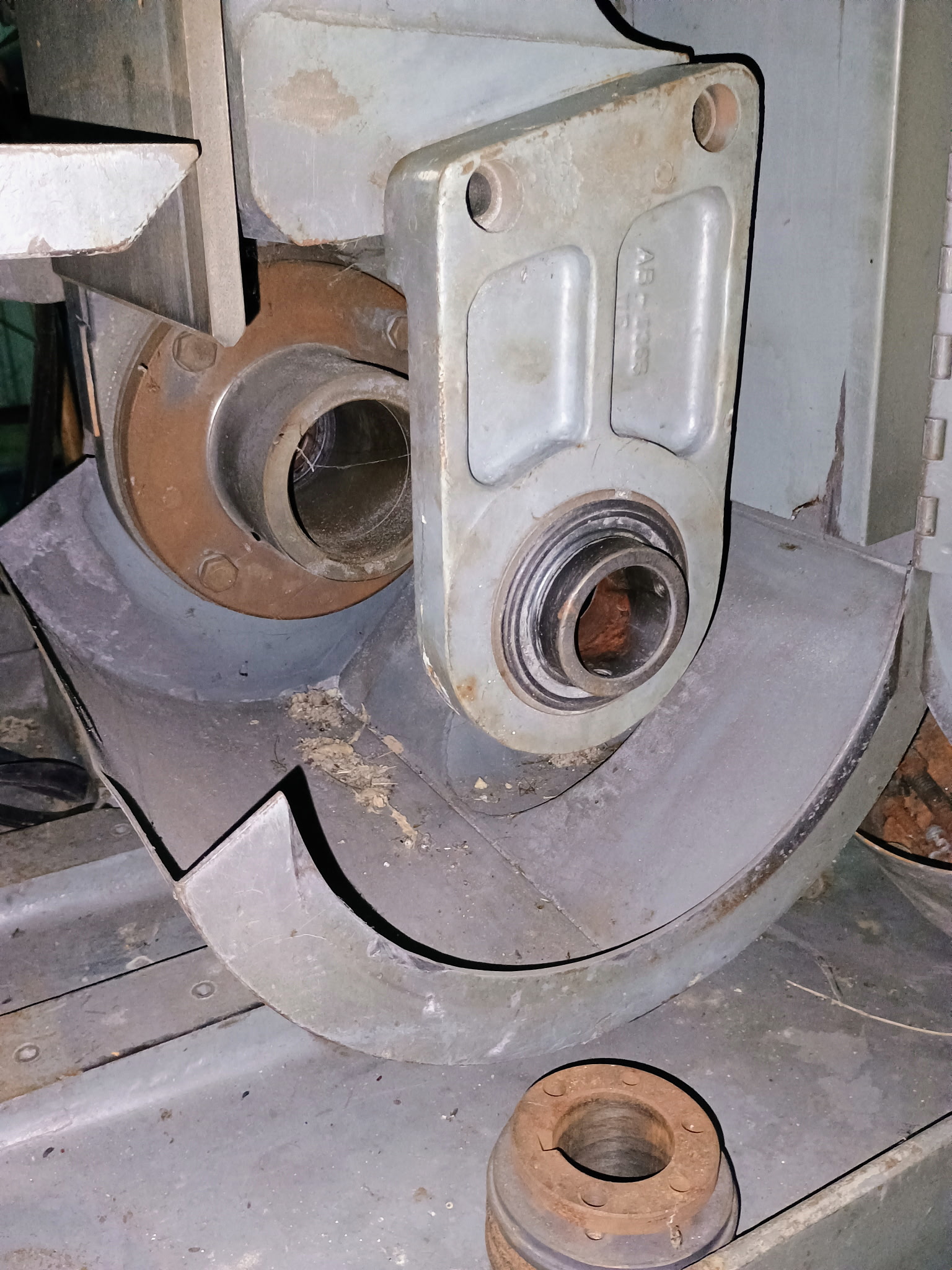 Used Hammond Model 1000-D-8 Abrasive Belt Grinder; S/N 1716