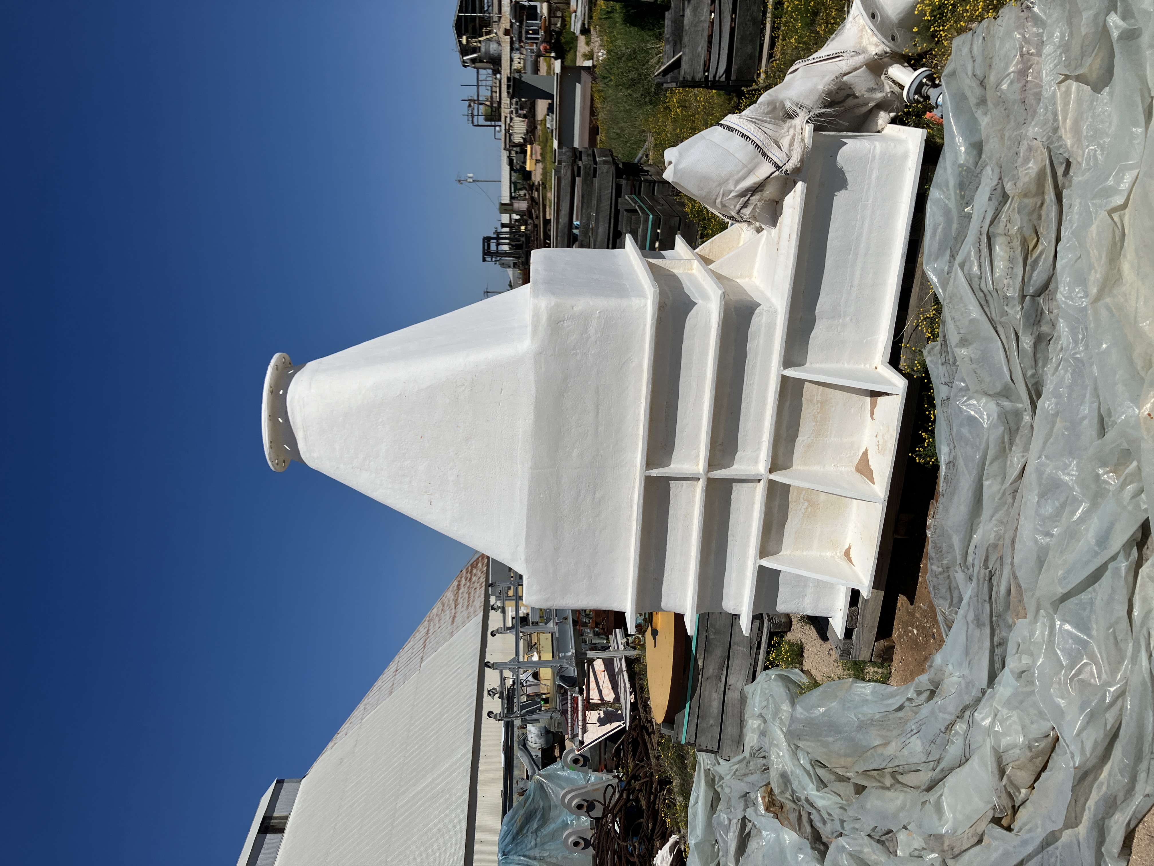 Used Fiber Glass Hopper #4253