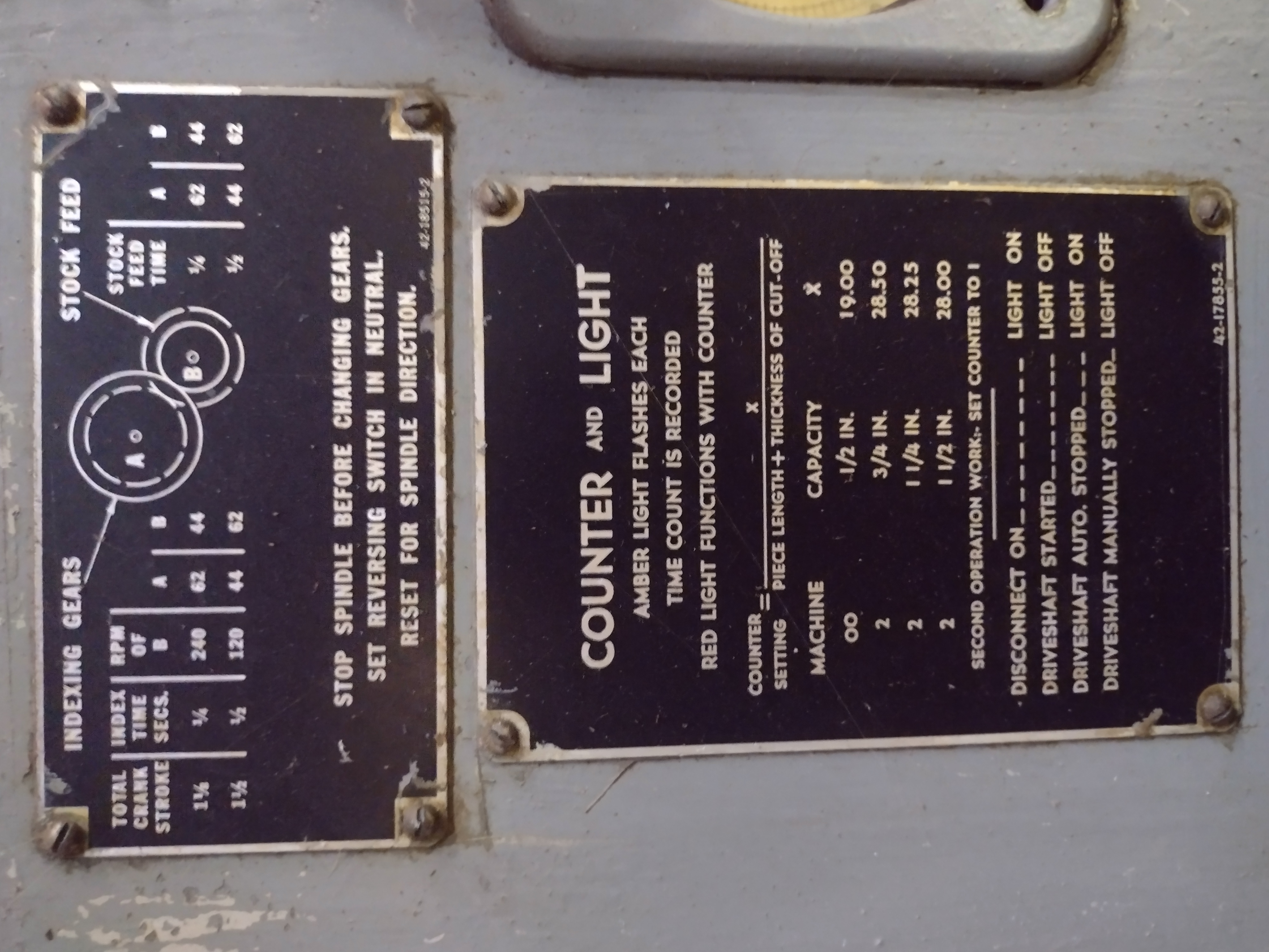 Used Brown & Sharpe #00 Automatic Screw Machine; Mfg. 1973