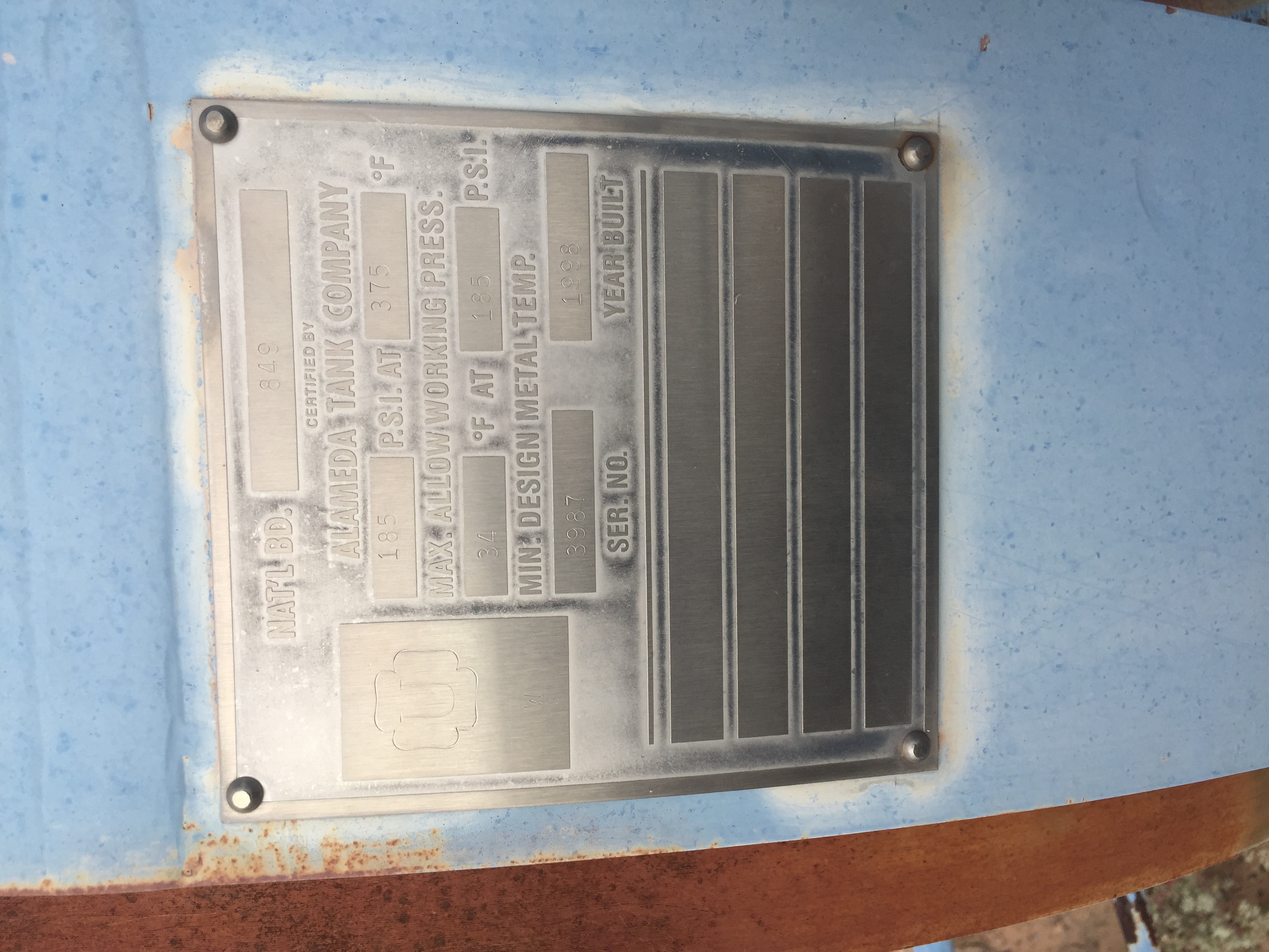 Used 48" Dia. x 276" Long - 1998 Alameda Autoclave, 185 psi @ 375 degrees #4151