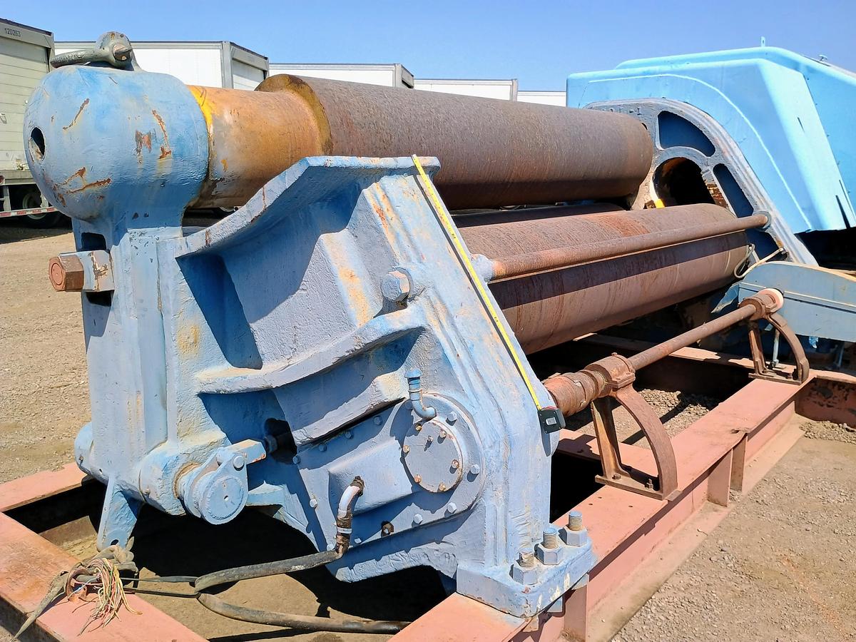 Used 10' x 1 7/8", Webb 24L, 3 Roll Initial Pinch Plate Bending Roll, 24" Roll Diameter   #4277