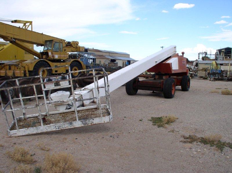 Used 80 foot SNORKEL Model TB-A80RD Aerial Boom Lift; Work Platform