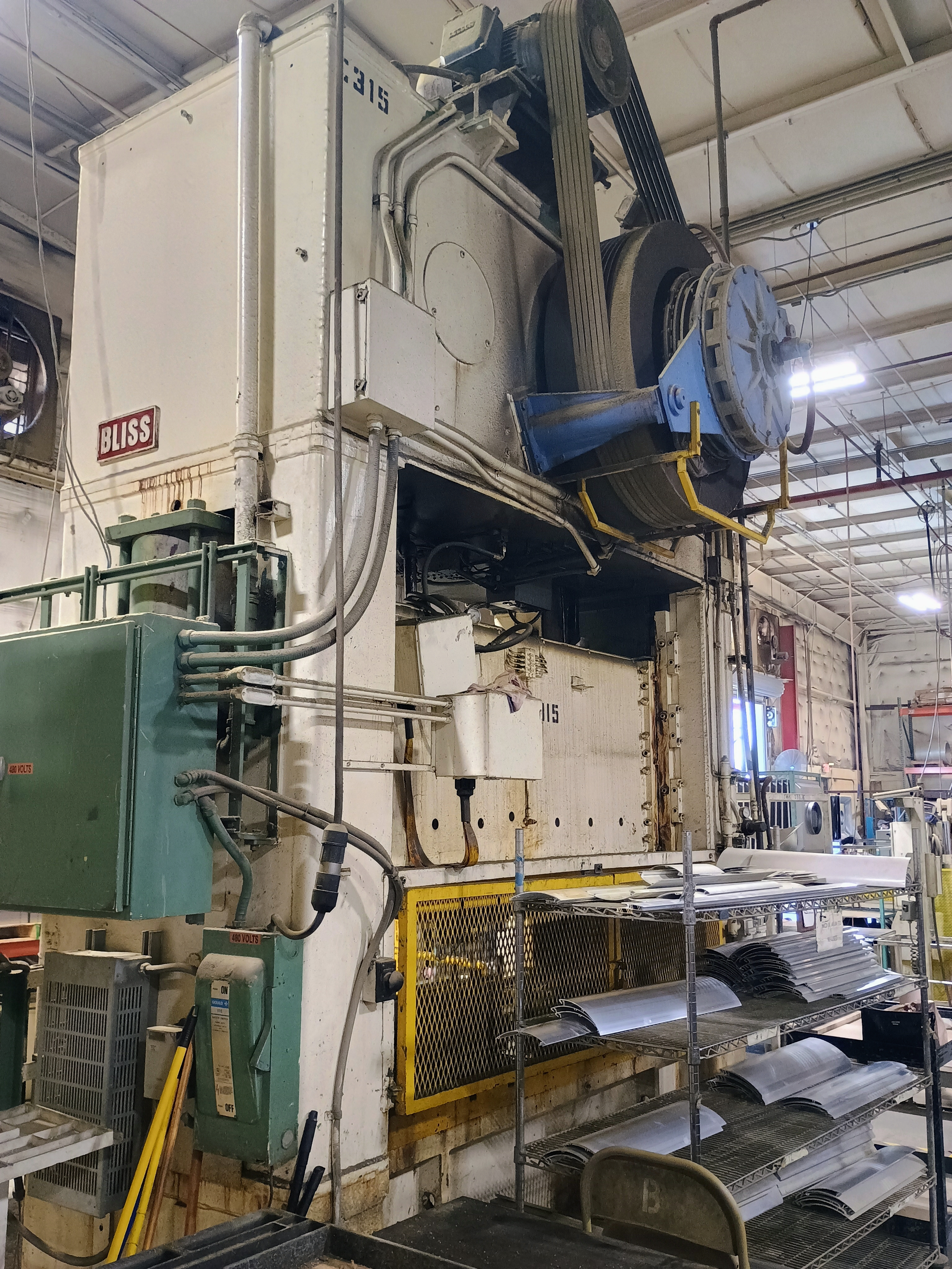 Used 175 ton Bliss Straight Side Press, SE2-175-84-36, Bed 84"x40" #4283