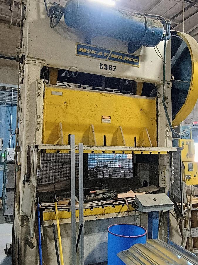 Used 100 Ton, McKay/Warco Straight side press, 42"x 72" #4281
