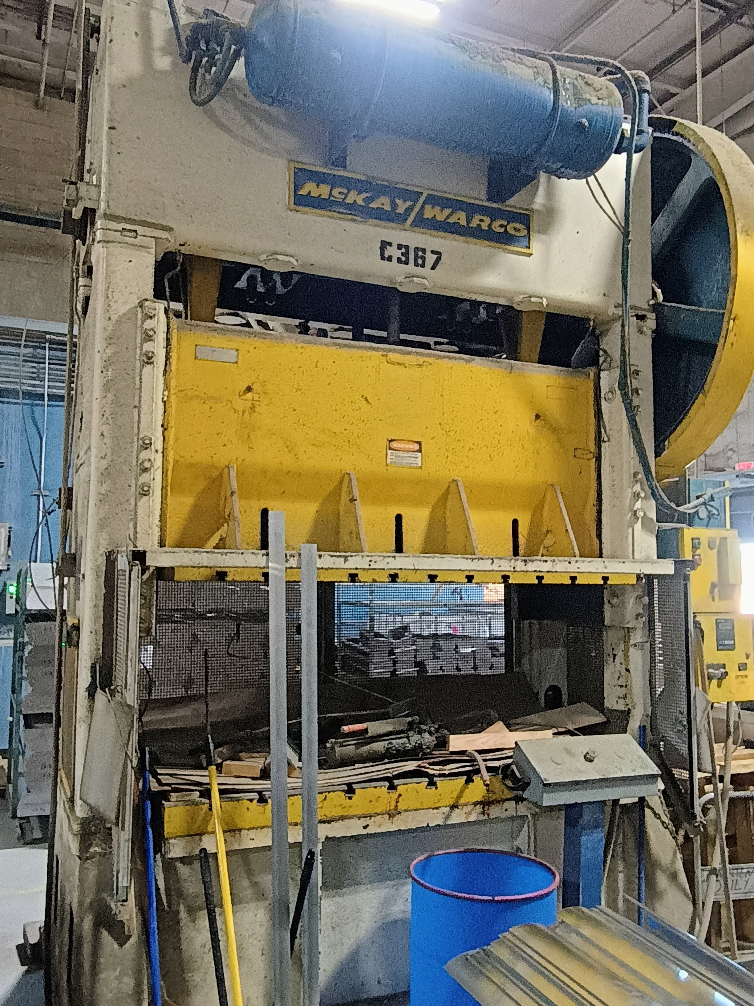 Used 100 Ton, McKay/Warco Straight side press, 42"x 72" #4281
