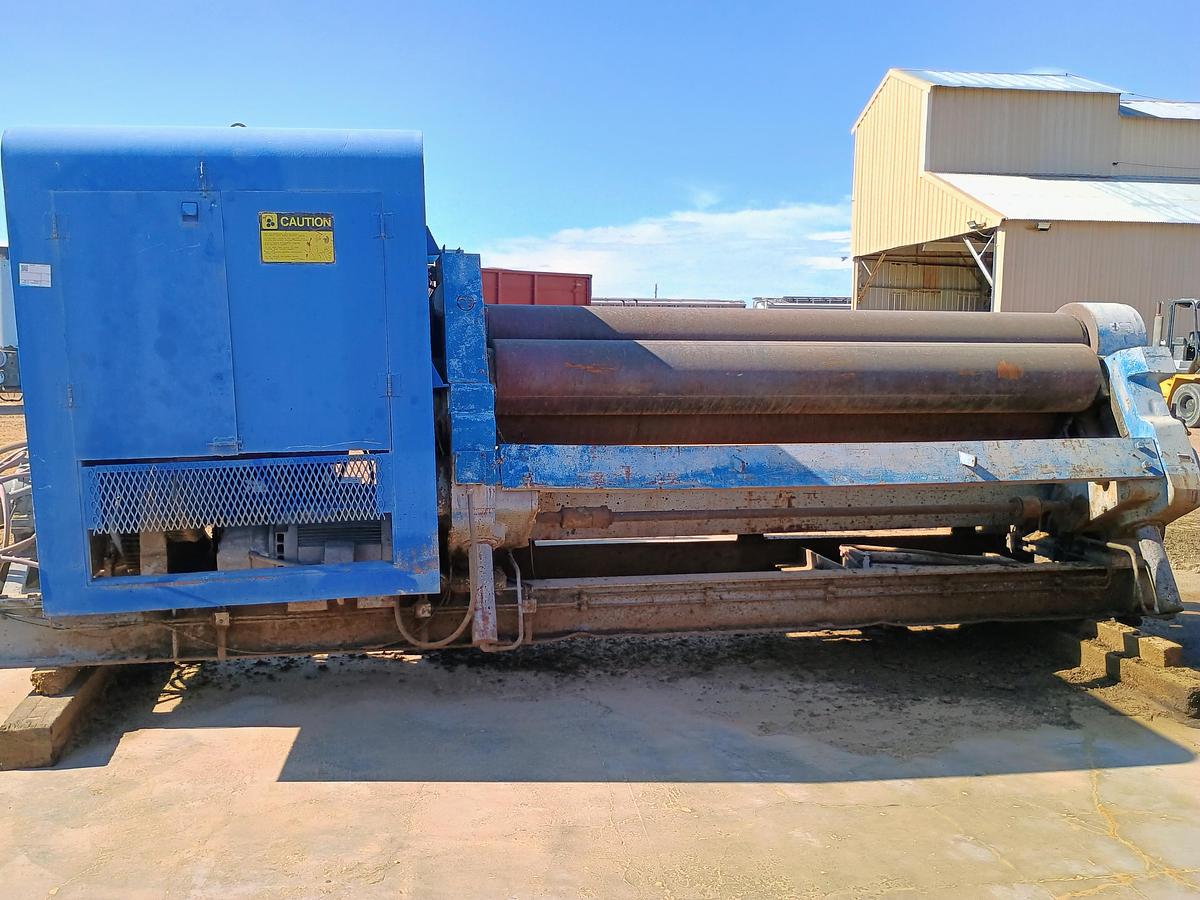 10' x 1 3/8" Bertsch #20, 3 Roll Initial Pinch, 15" Diameter Rolls, Powered 3rd Roll #4278