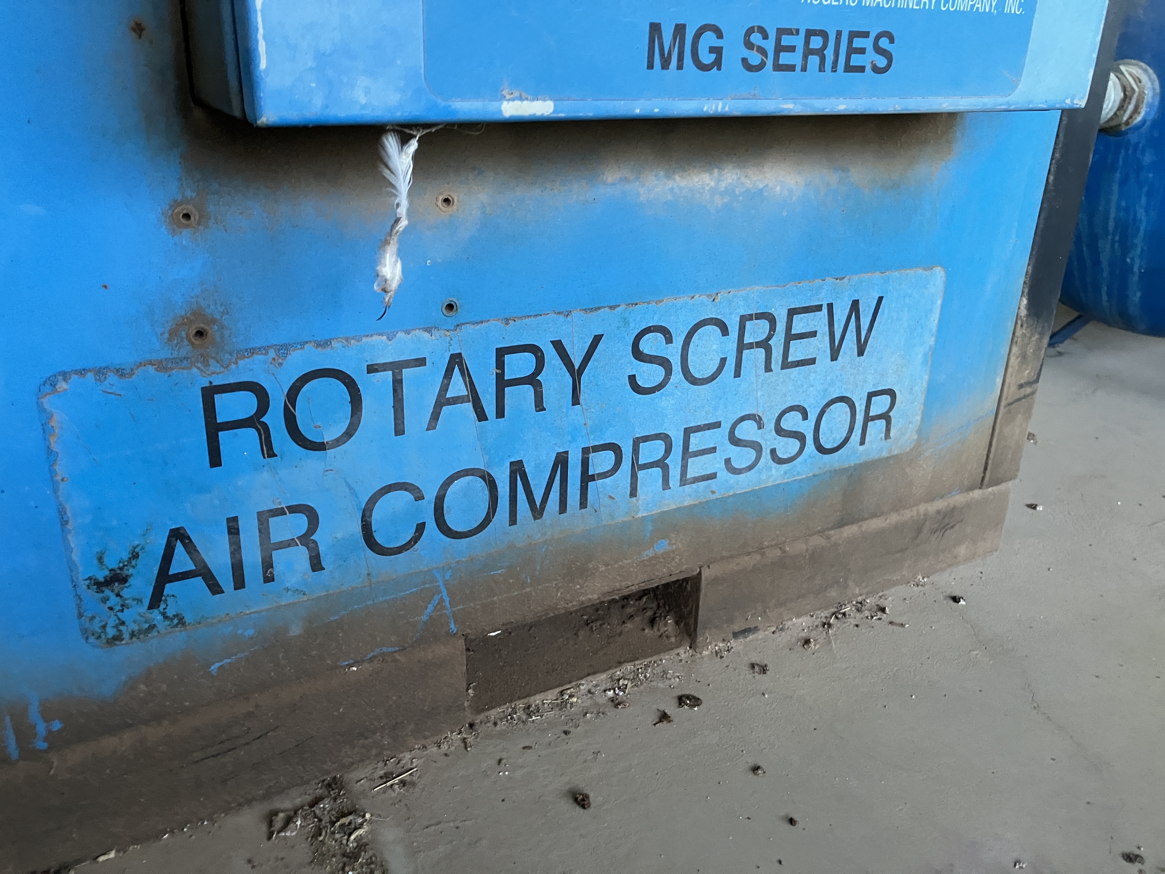 Used 30 HP Rogers Rotary Screw Air Compressor #4212