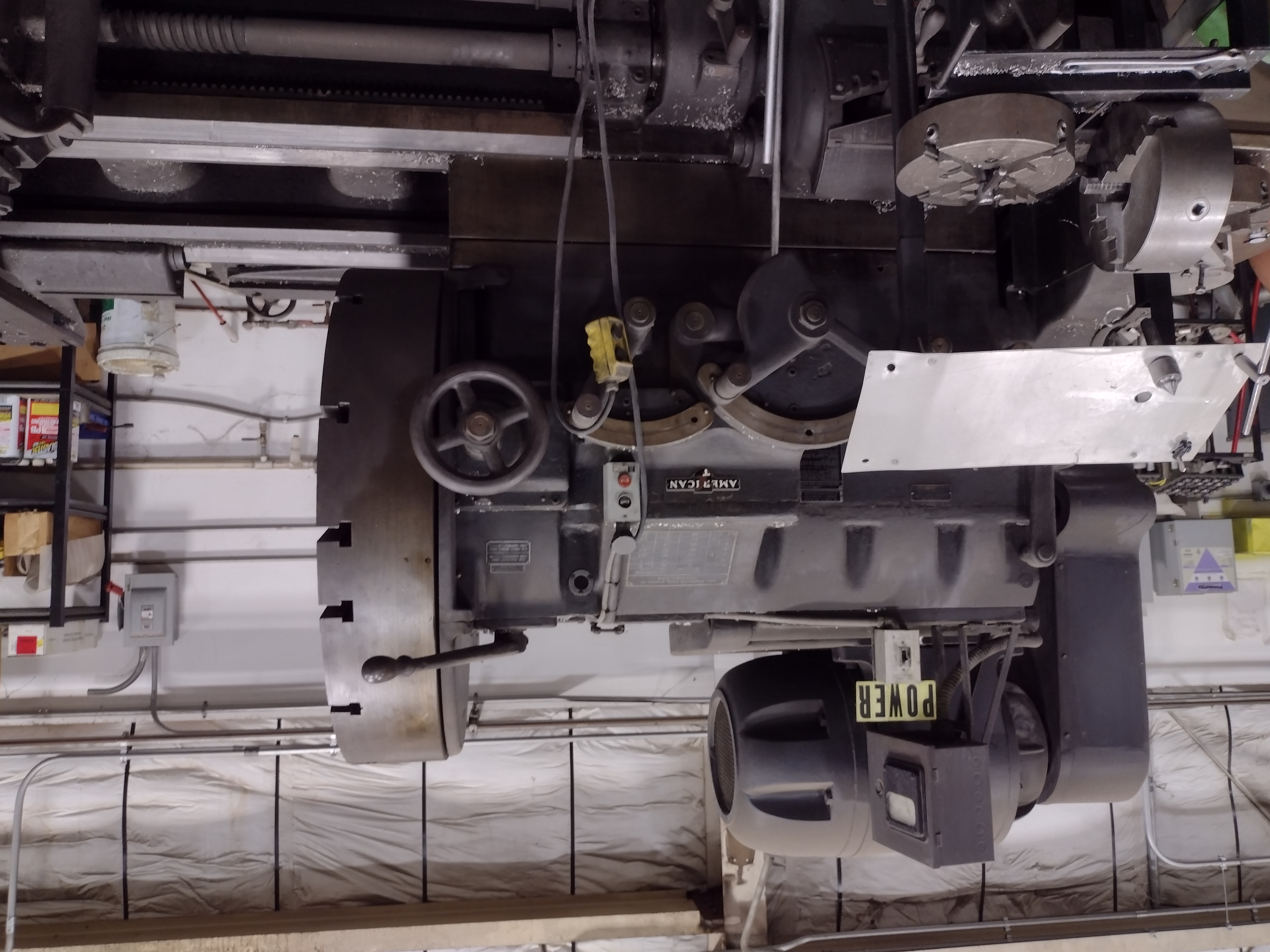 Used 65" x 190" American Lathe, In operation