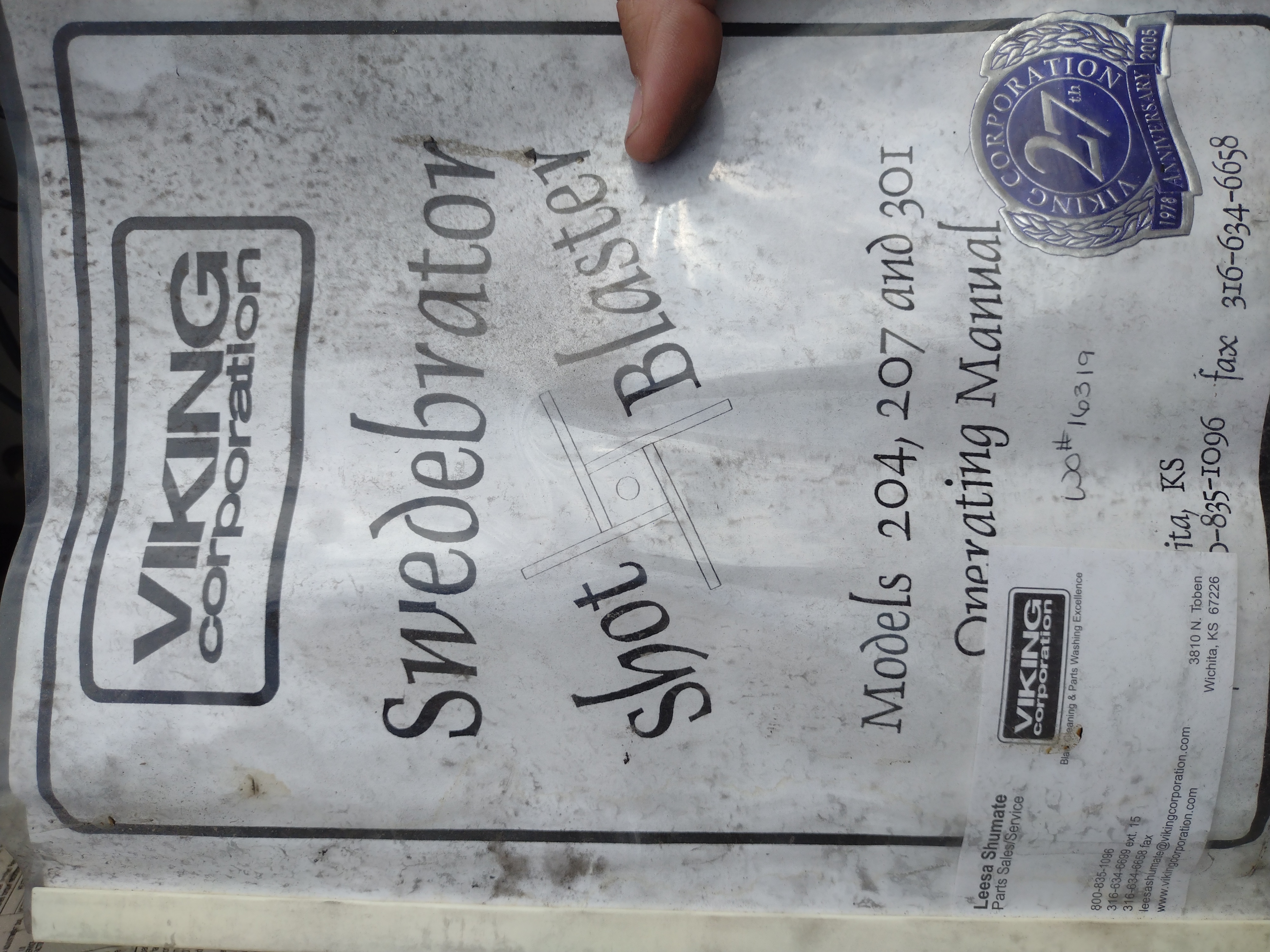 Used Viking Rolling cage blast machine