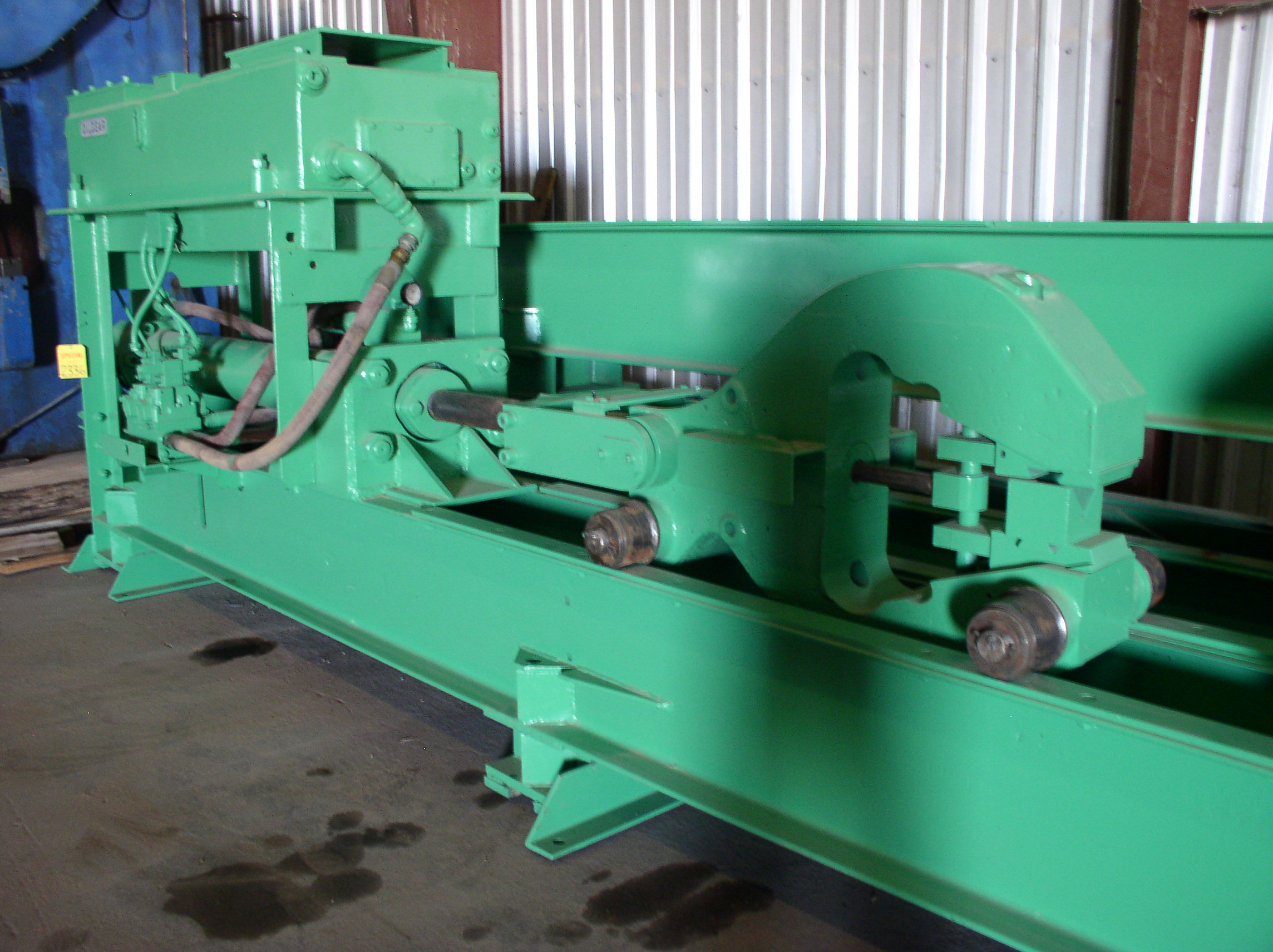 Used 40 Ton Wean-United Extrusion Stretcher; 60" stroke; 58' of track