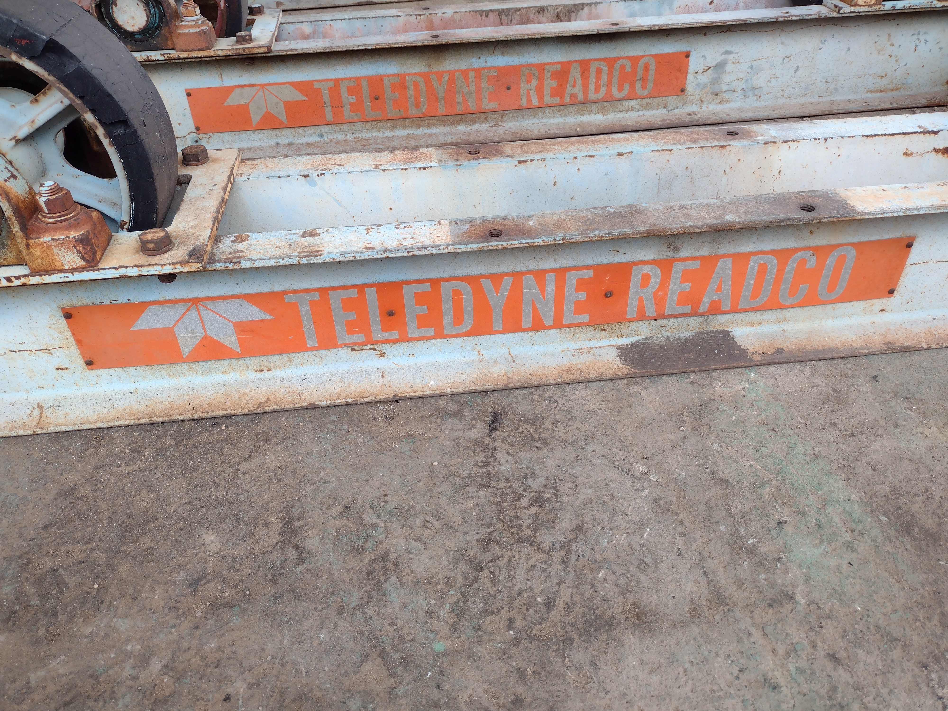 Used Teledyne Readco 10 ton Tank turning rolls (Idler) #4153