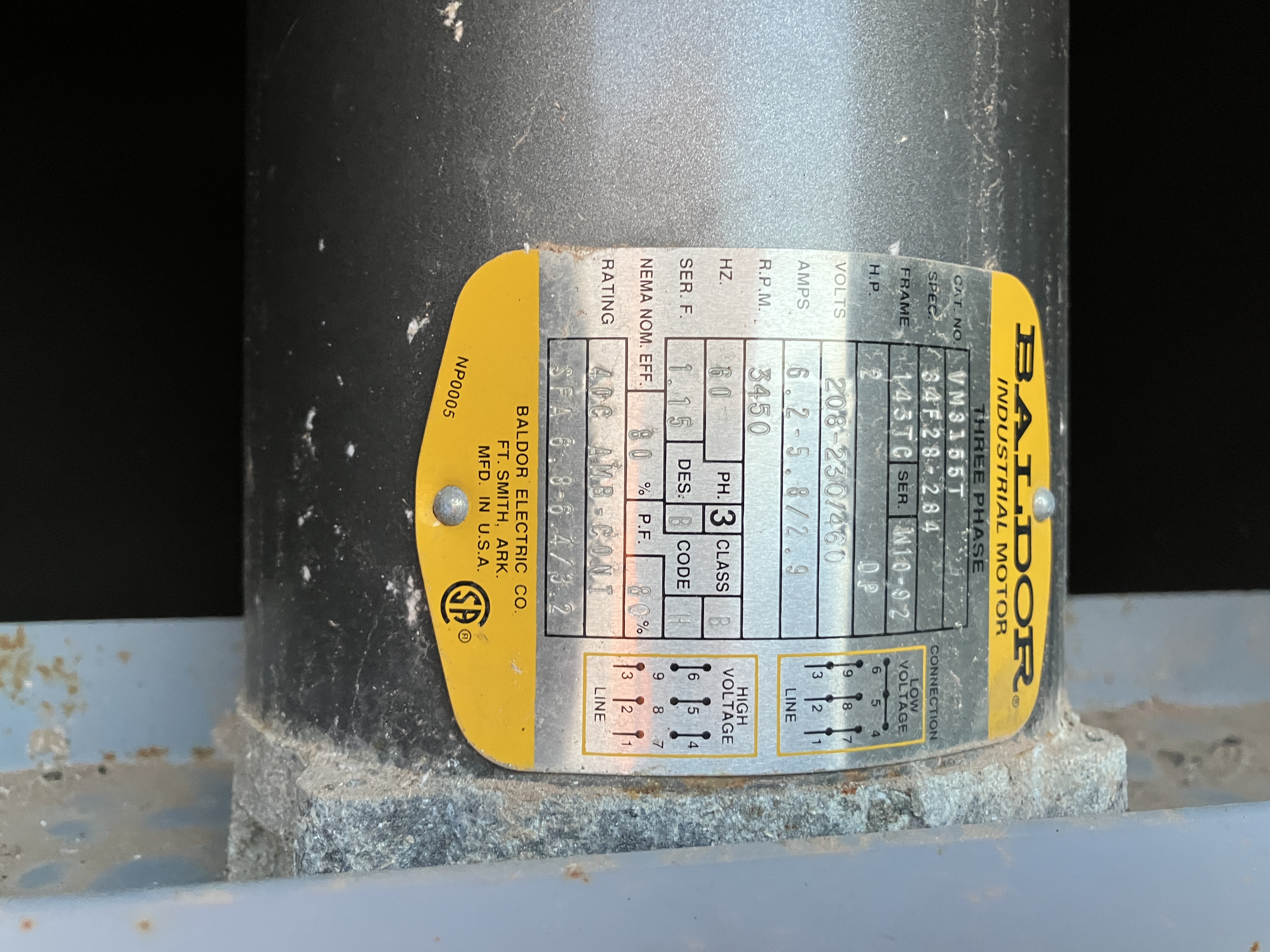 Used TENKAY FARR DUST COLLECTOR COLLECTION FILTER SYSTEM Model 2FDC