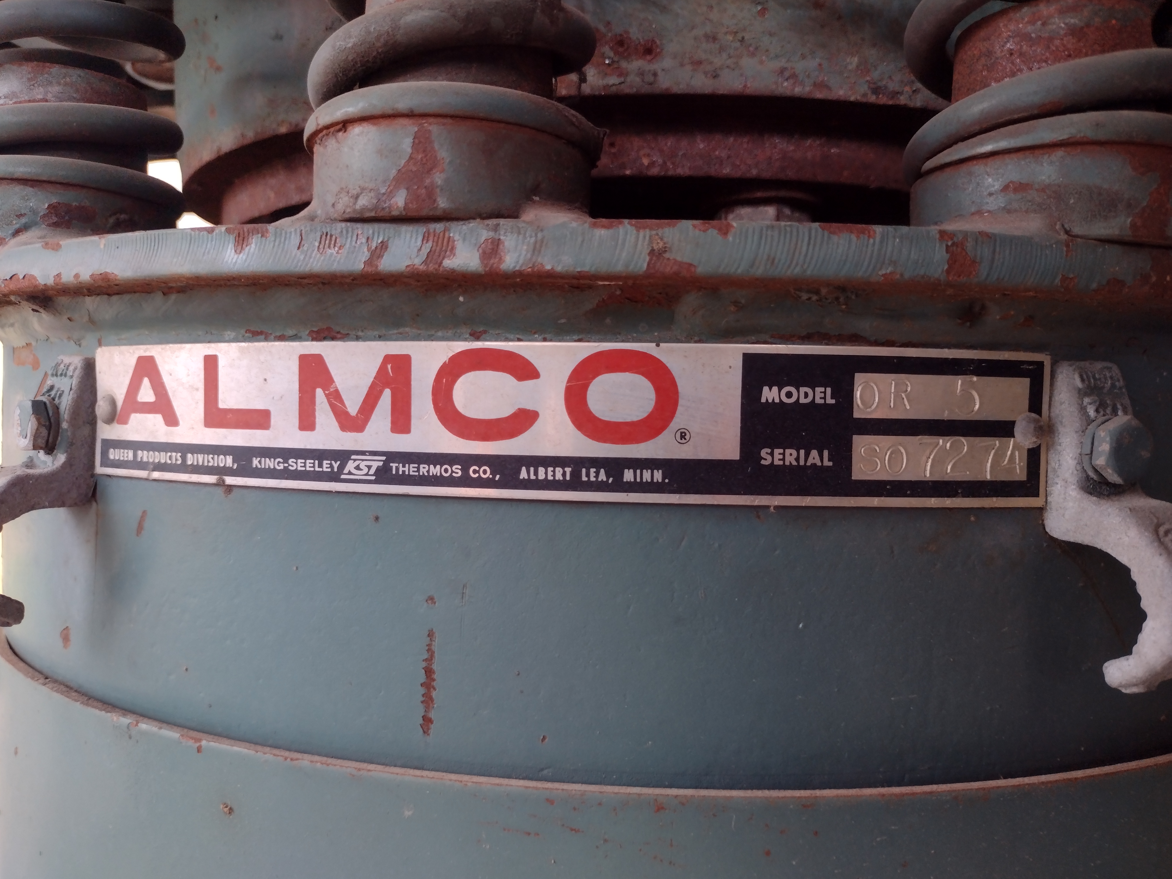 Used 5 CU.FT Almco OR-5, Vibratory Finisher