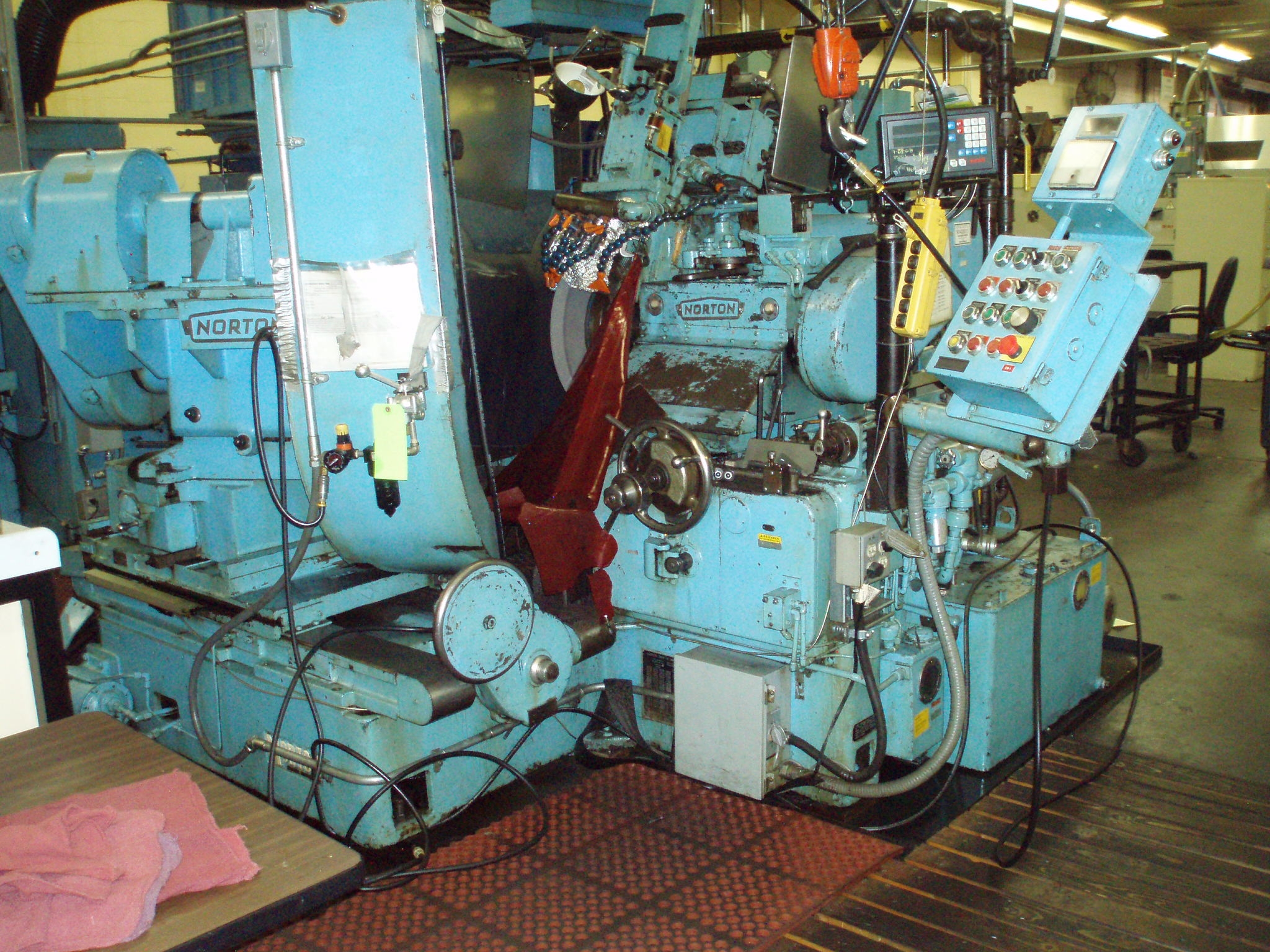 Used 48" NORTON “High Swing” Universal Cylindrical Grinder; Chucking Type #2746