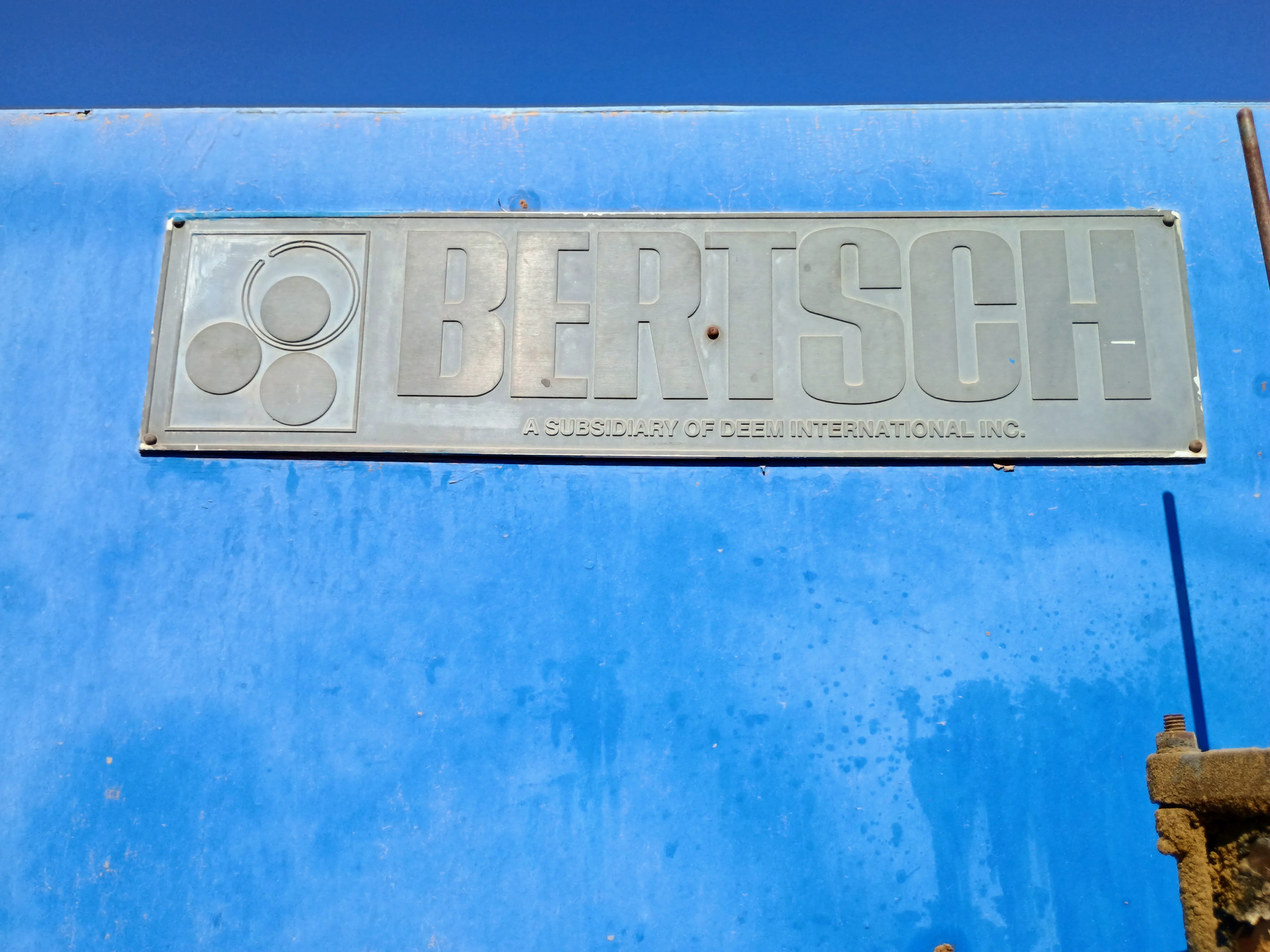 Used 10' x 1 3/8" Bertsch #20, 3 Roll Initial Pinch, 15" Diameter Rolls, Powered 3rd Roll #4278