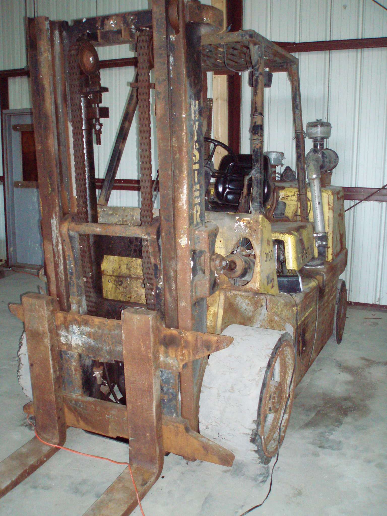 Used 13,500 lb. Hyster Model S135XL2 Forklift; MFG 1994