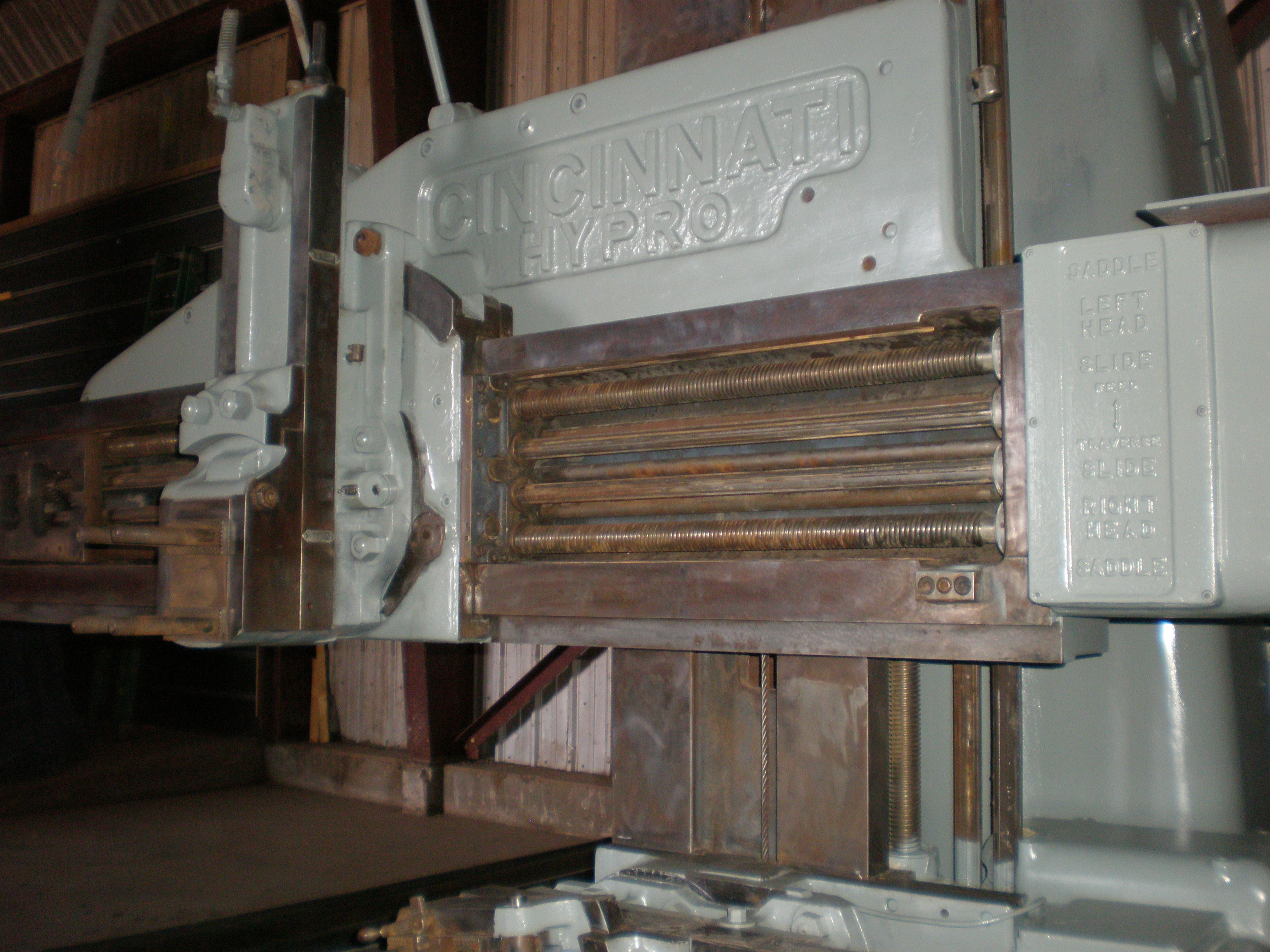 Used 38" x 36" x 28' Cincinnati "Hypro" Planer;  #2329