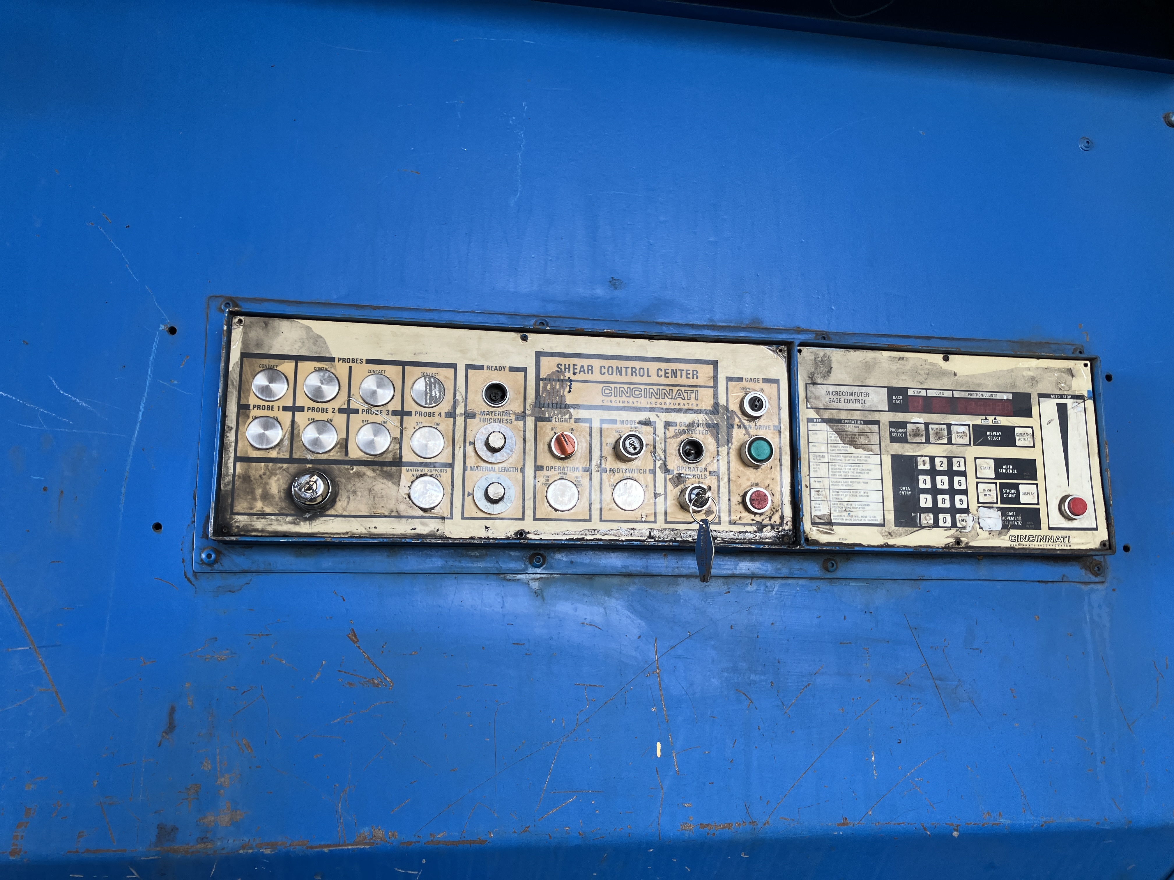 Used 1/2" x 12ft Cincinnati Hydraulic Shear STOCK #4210