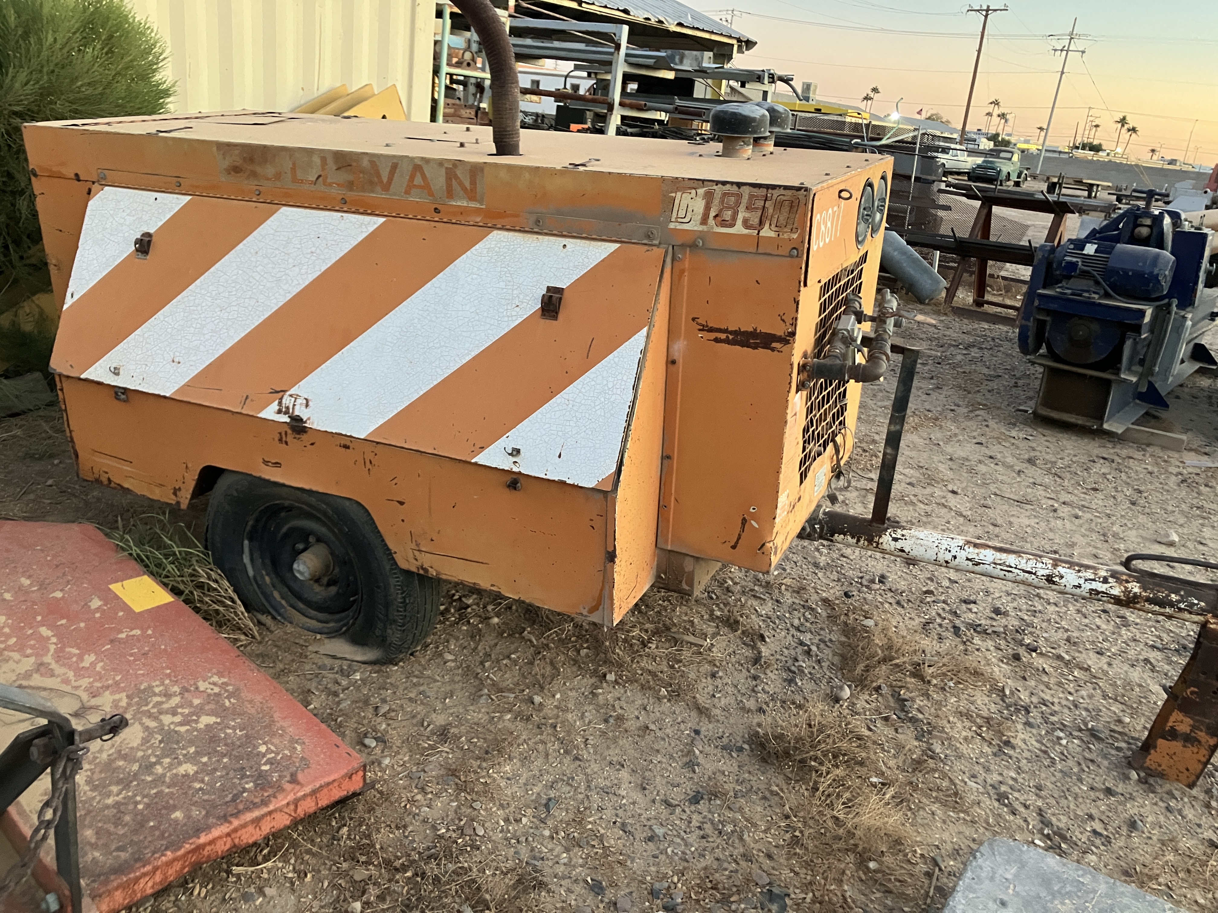 Used Sullivan D0185 Diesel Air Compressor #4270