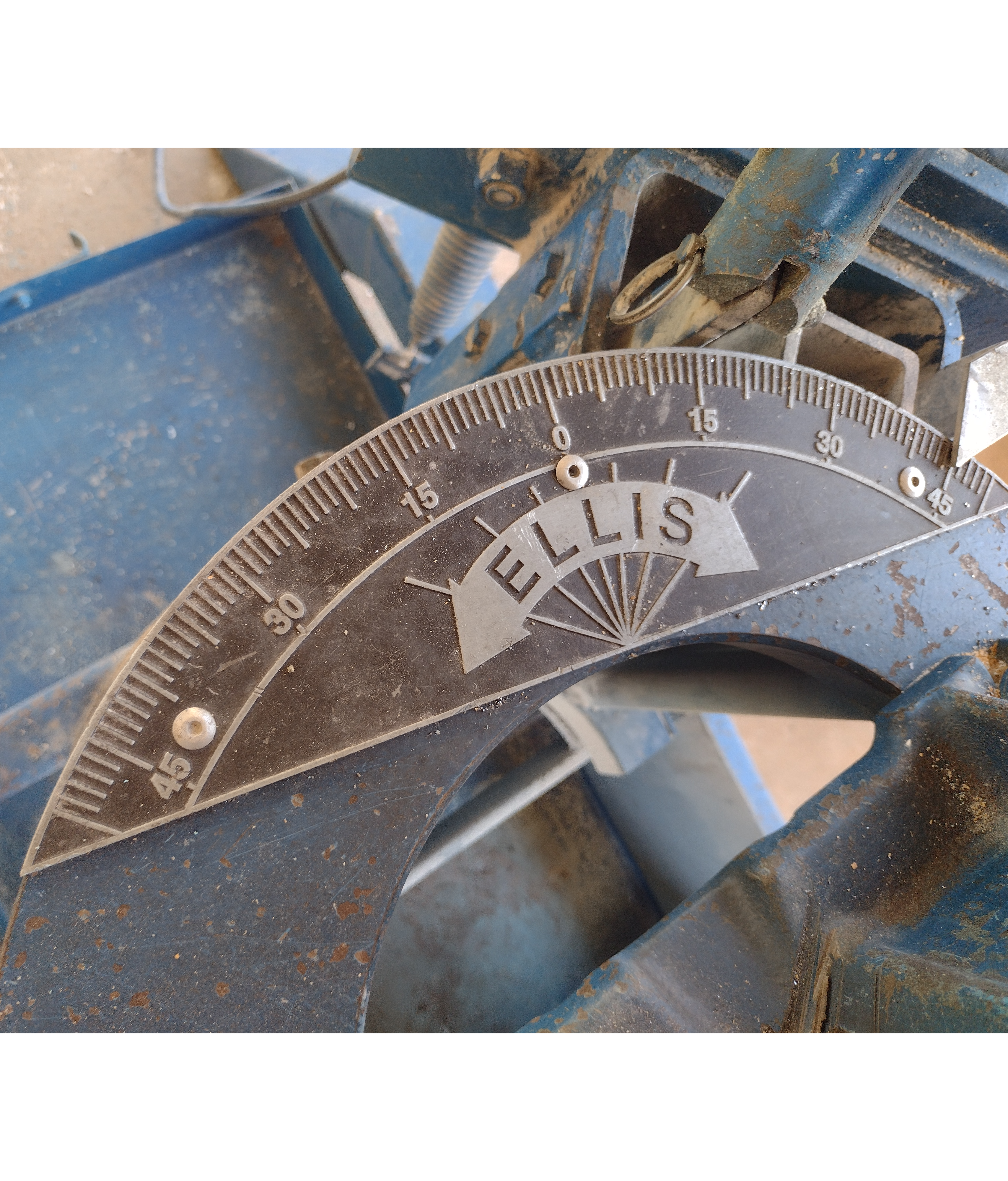 Used 11" x 14" Ellis Horizontal Mitering Bandsaw, Mdl 1800 #4167