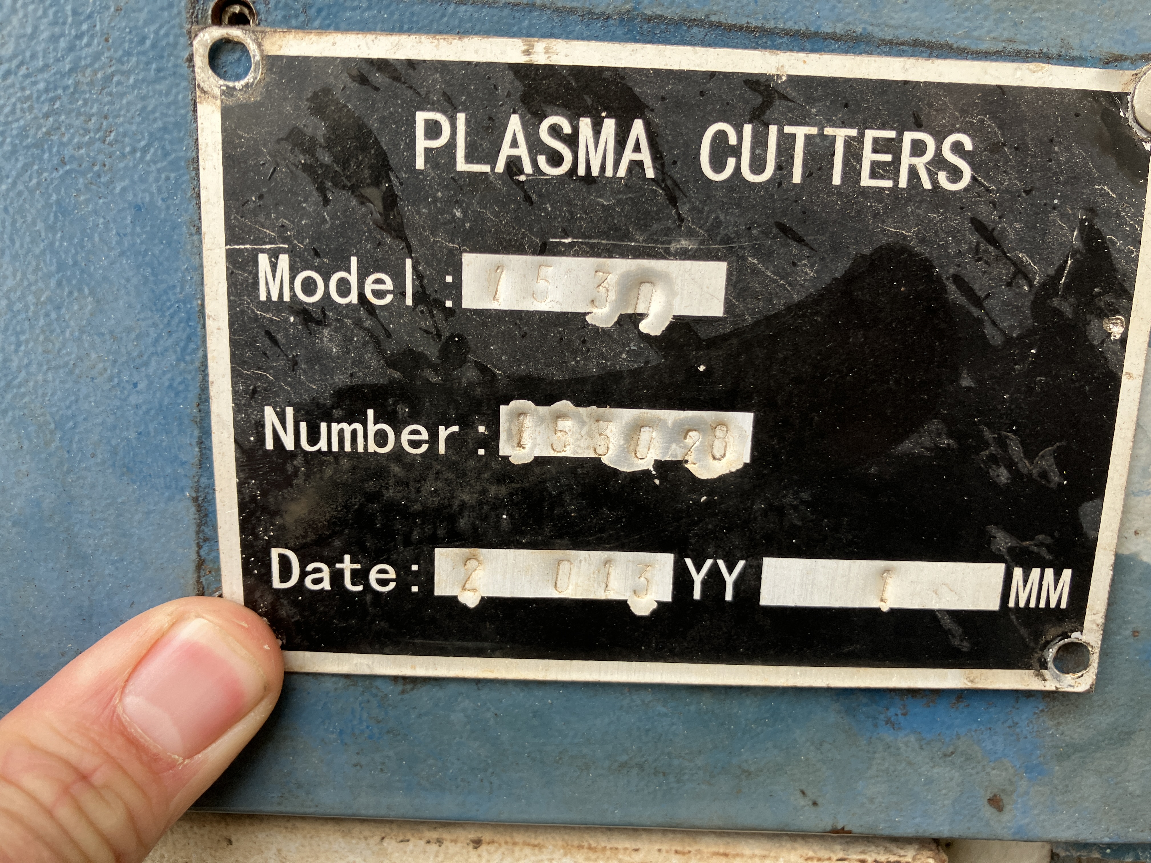 Used Baileigh CNC Plasma Cu#4216