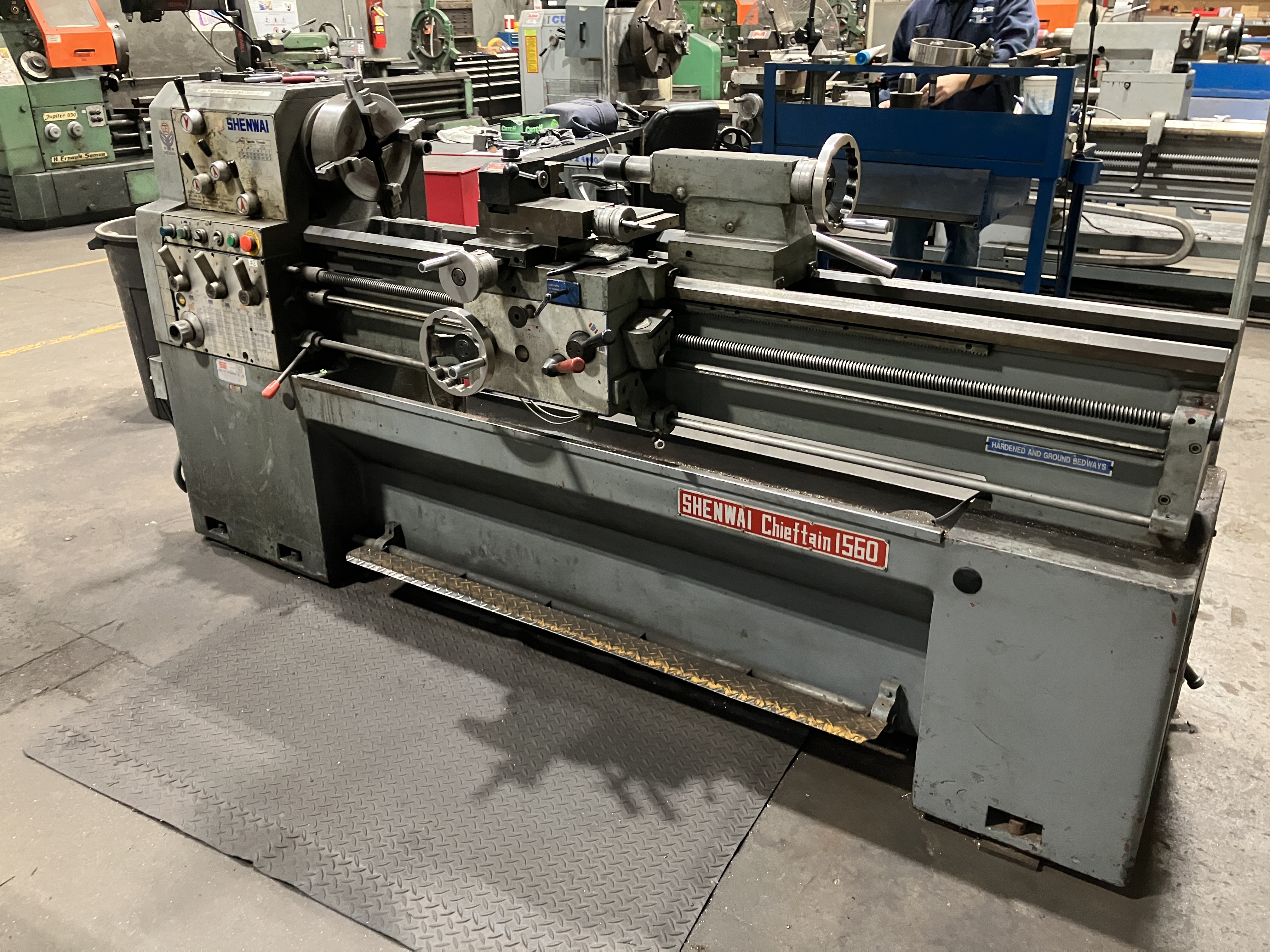 Used Shenwai Chieftain 1560 Lathe Serial #10490 #4228