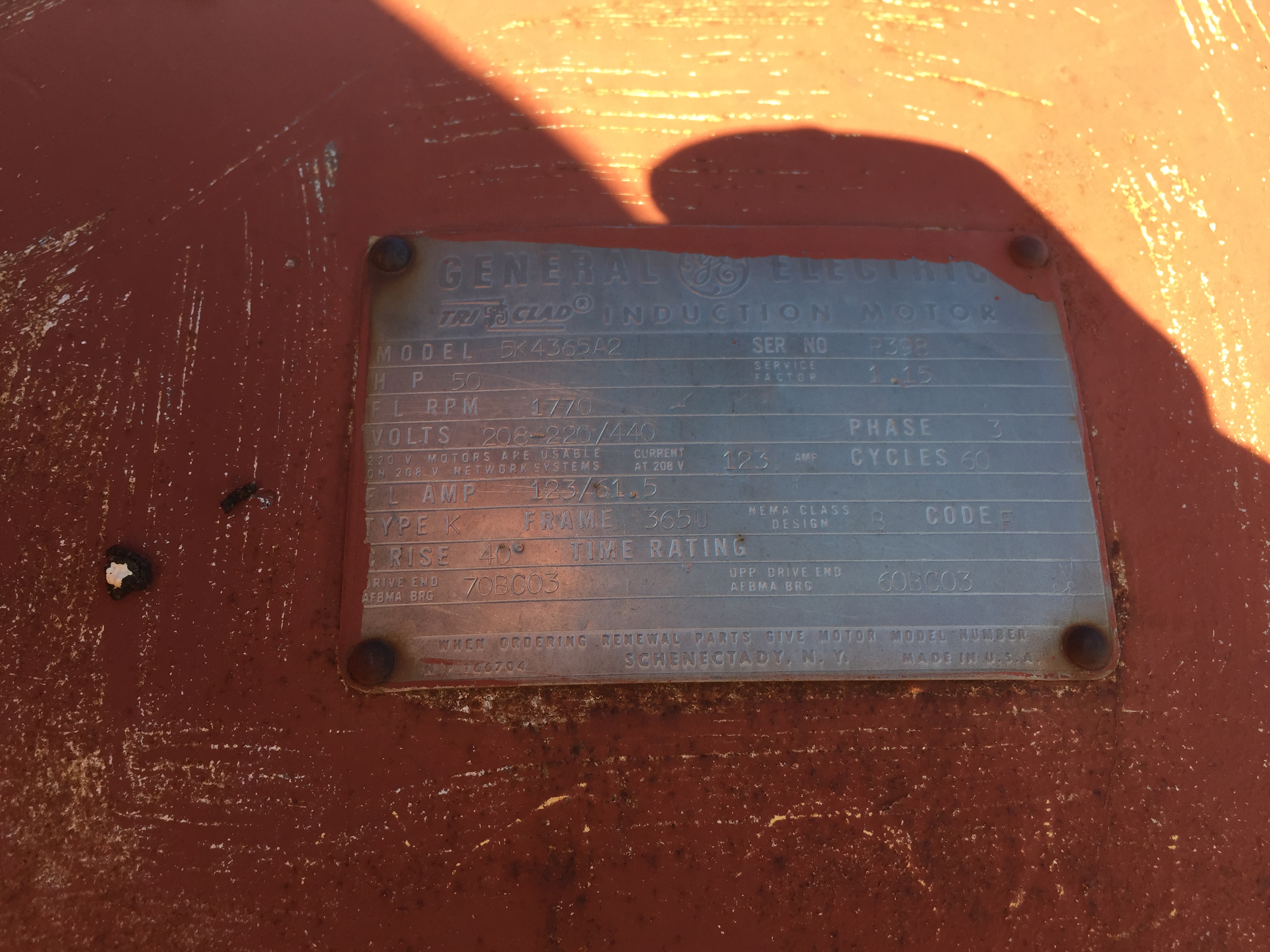 Used 50 HP Centrifugal Blower