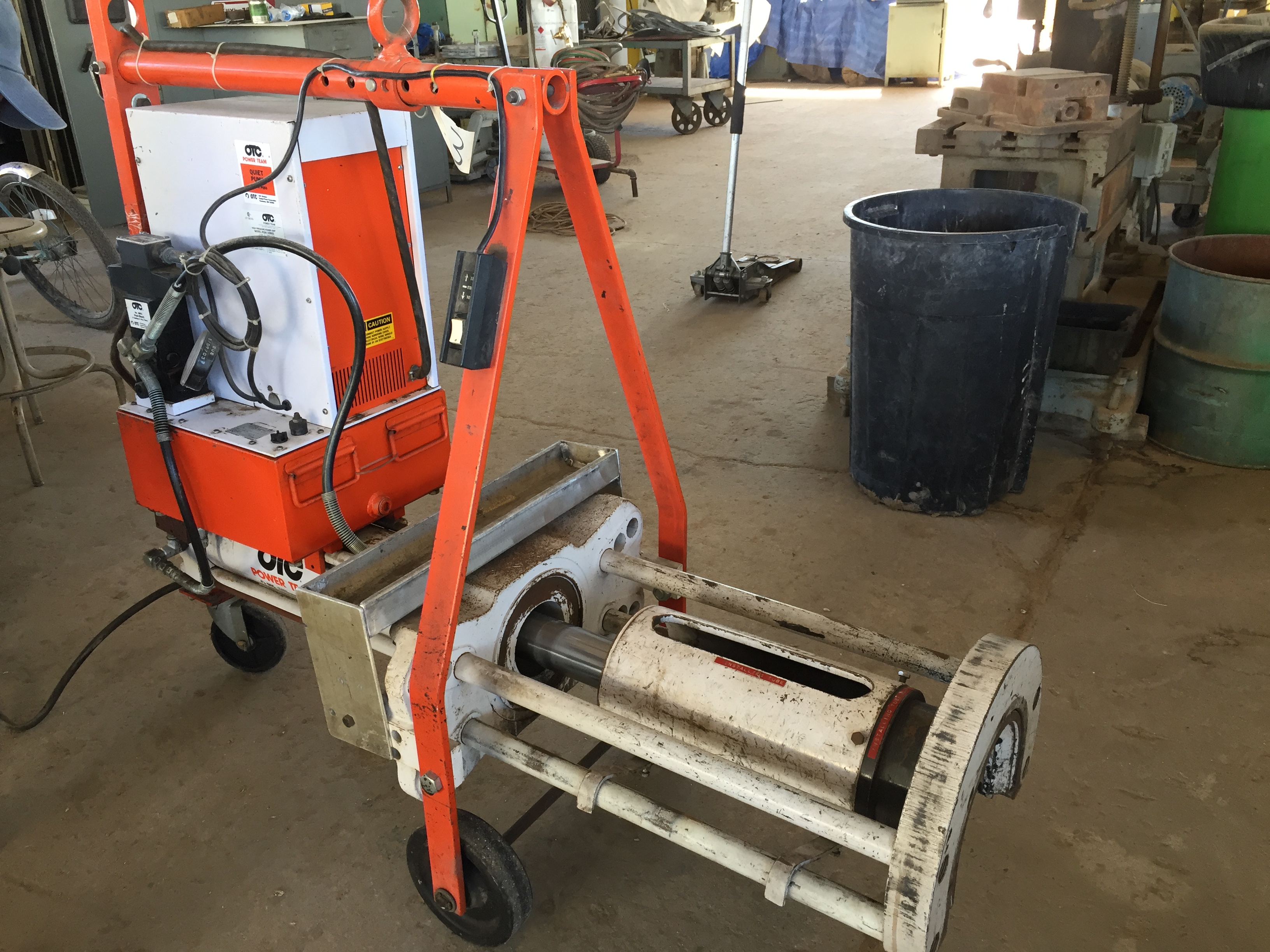 Used 100 Ton OTC/ Power Team/ SPX Bearing Press/ Puller