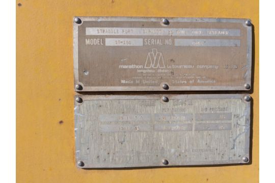 Used MARATHON LETOURNEAU ST-100 LETRO-PORT 50TON CAP. W/ SPREADER; APPROX. DIMS: 50'W X 29' DEEP #4273