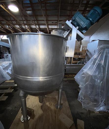 Used GROEN INA/2-200, 200 GAL. "DIRECT" STEAM KETTLE w/ AGITATION & SCRAPE SURFACE (#757C)