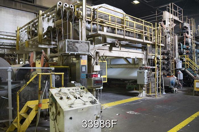 Used Beloit 148" Trim Inverformer Multi-Ply Paper Machine #33986