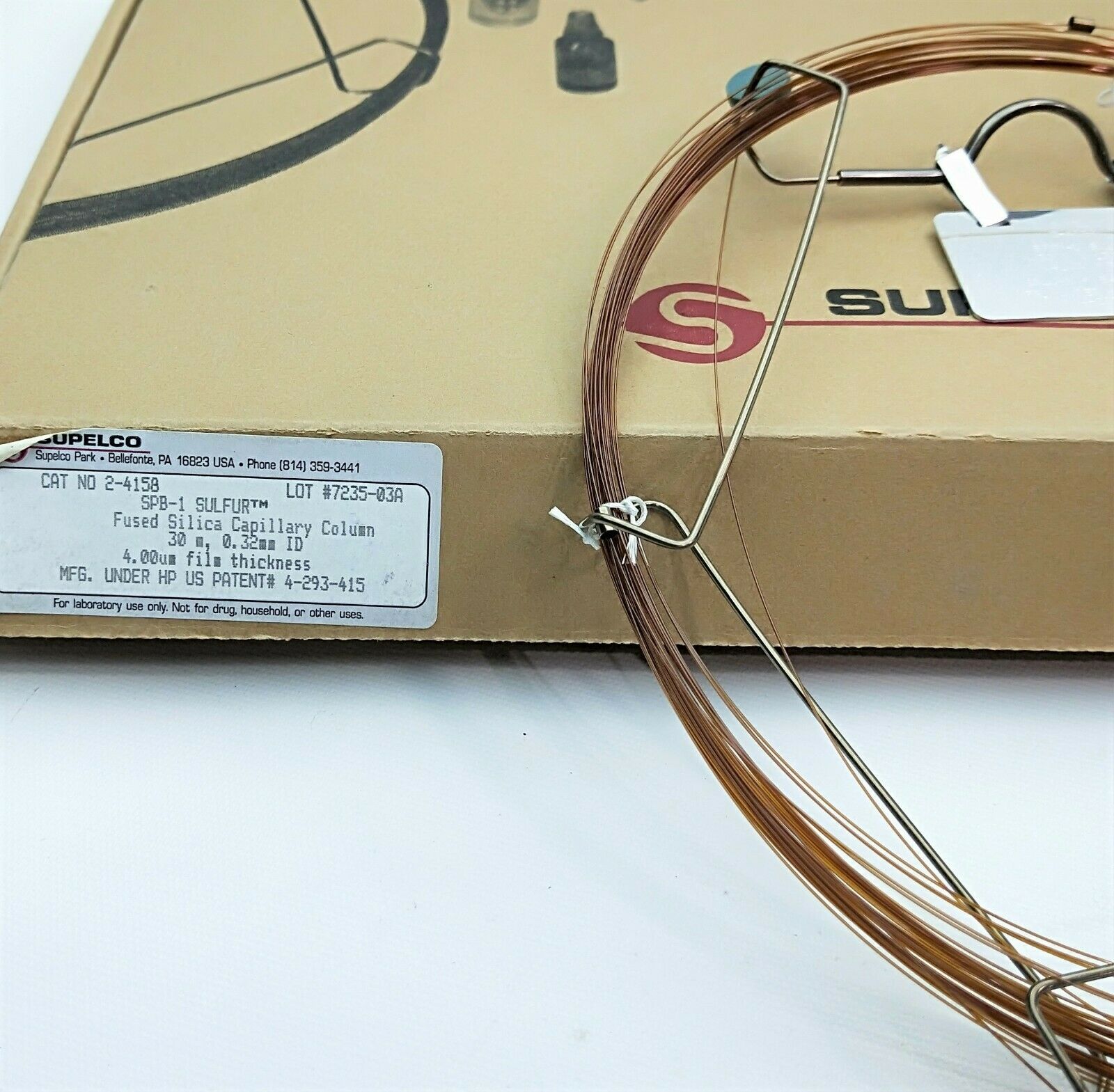 Used Supelco SPB-1 Sulfur (24158) Capillary Column (30M x 0.32mm x 4.0µm)