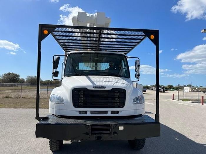 Used Lift-All 75ft Bucket Boom on 2008 Freightliner M2 106 4x4 Reg Cab Flatbed Truck - C84239