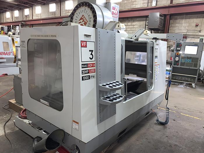 Used 40"X, 20"Y, 25"Z, HAAS, VF-3BAPC, 2004, CNC VERTICAL MACHINING CENTER