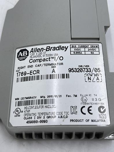 Used Allen-Bradley 1769-ECR SER A