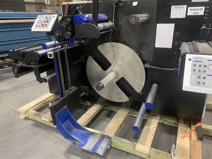 Used 16" ARPECO ELITE TRACKER LABEL SLITTER REWINDER MFG 1995