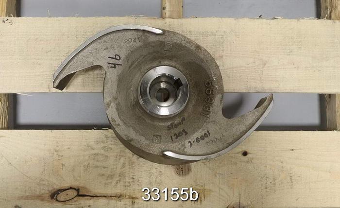 Unused Goulds 3175  14" Diameter, 2 Vane Impeller #33155