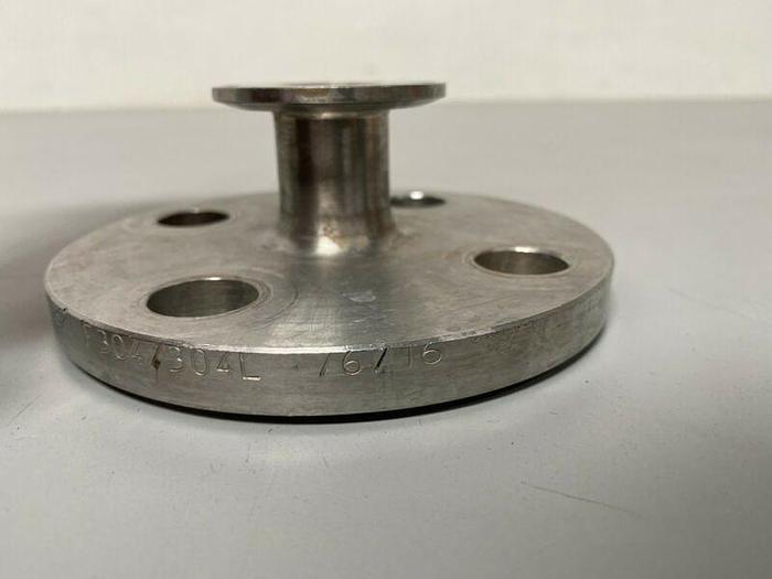 Used Stainless Steel A/SA182 Flange to Sanitary Fitting w/ 17" Dip Tube & 1" SF