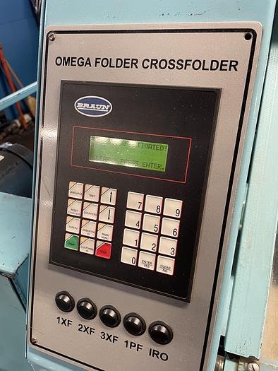 Used 2007 Braun sheet folder with stacker