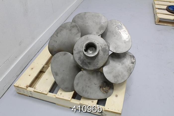 Used Prochem 33" Diameter 6-Vane CF3H Side Mount Agitator Propeller #41096