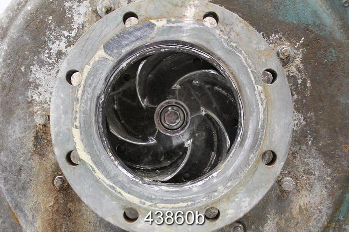 Used Goulds 3175 6x8x22 Pump, Stainless Steel Casing, 5-Vane Stainless Steel Impeller #43860