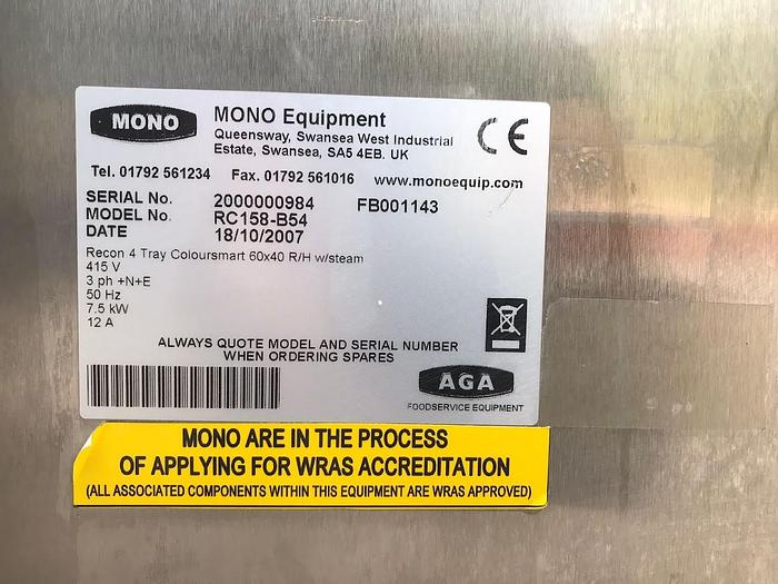 Very good used MONO 4 SHELF OVEN