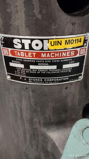 Used Used Stokes D3-16 Station Rotary Tablet Press
