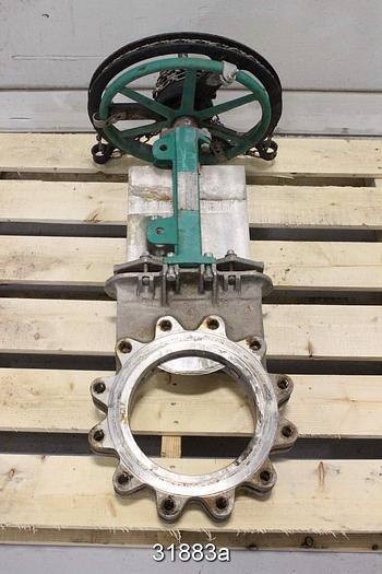 Used Rovalve S20-A 10" Hand Operated Knife Gate Valve #31883